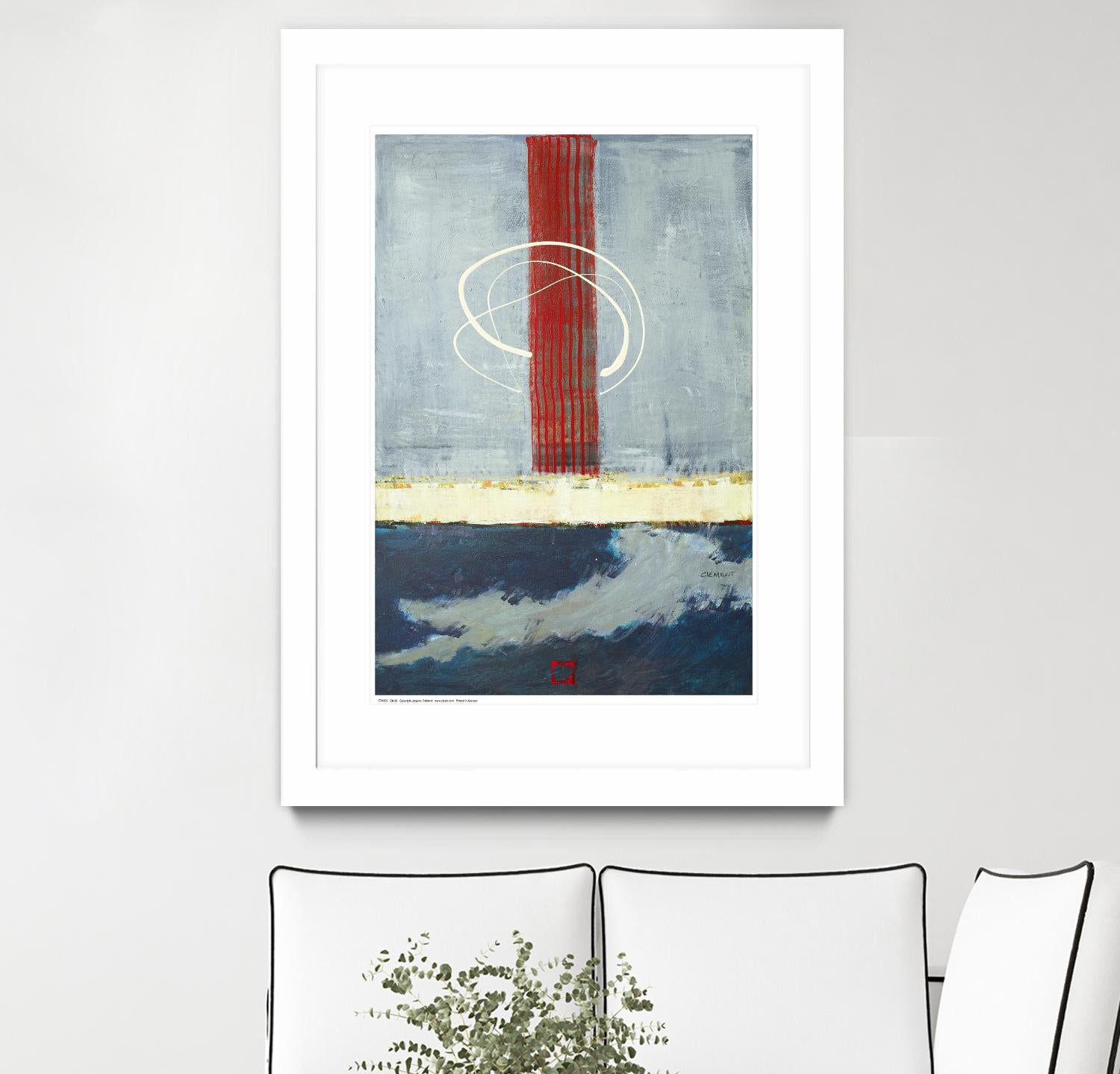 Félicité by Jacques Clement on GIANT ART - red abstract artiste québécois