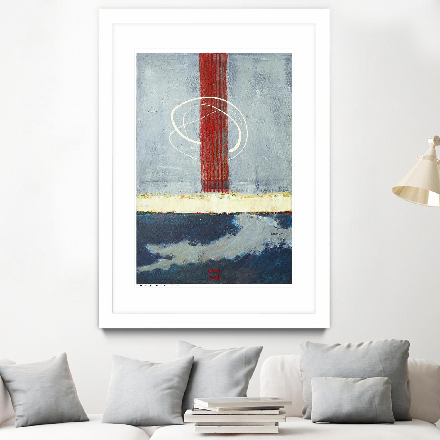 Félicité by Jacques Clement on GIANT ART - red abstract artiste québécois