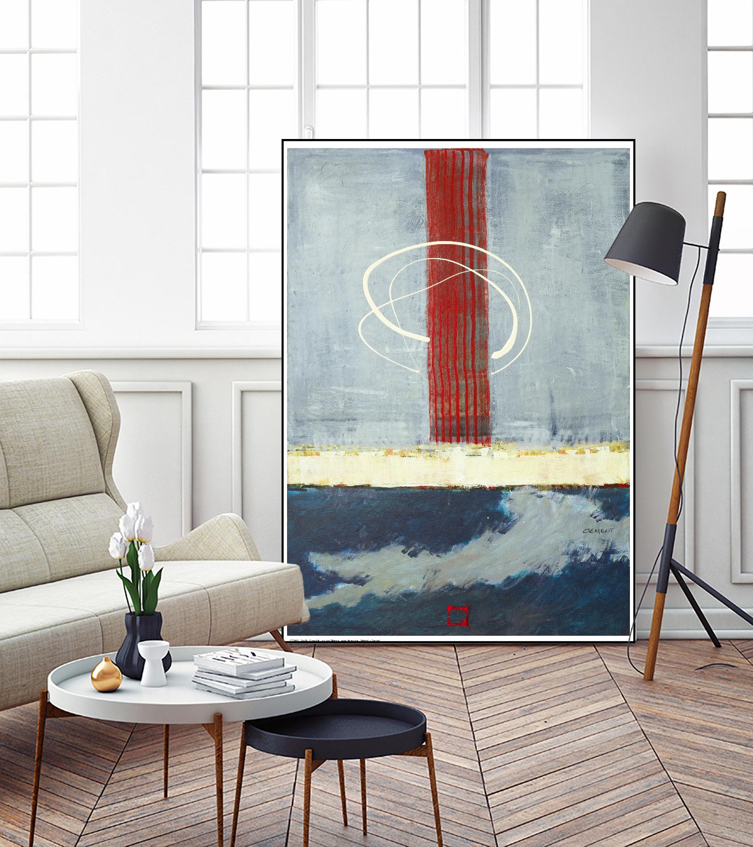 Félicité by Jacques Clement on GIANT ART - red abstract