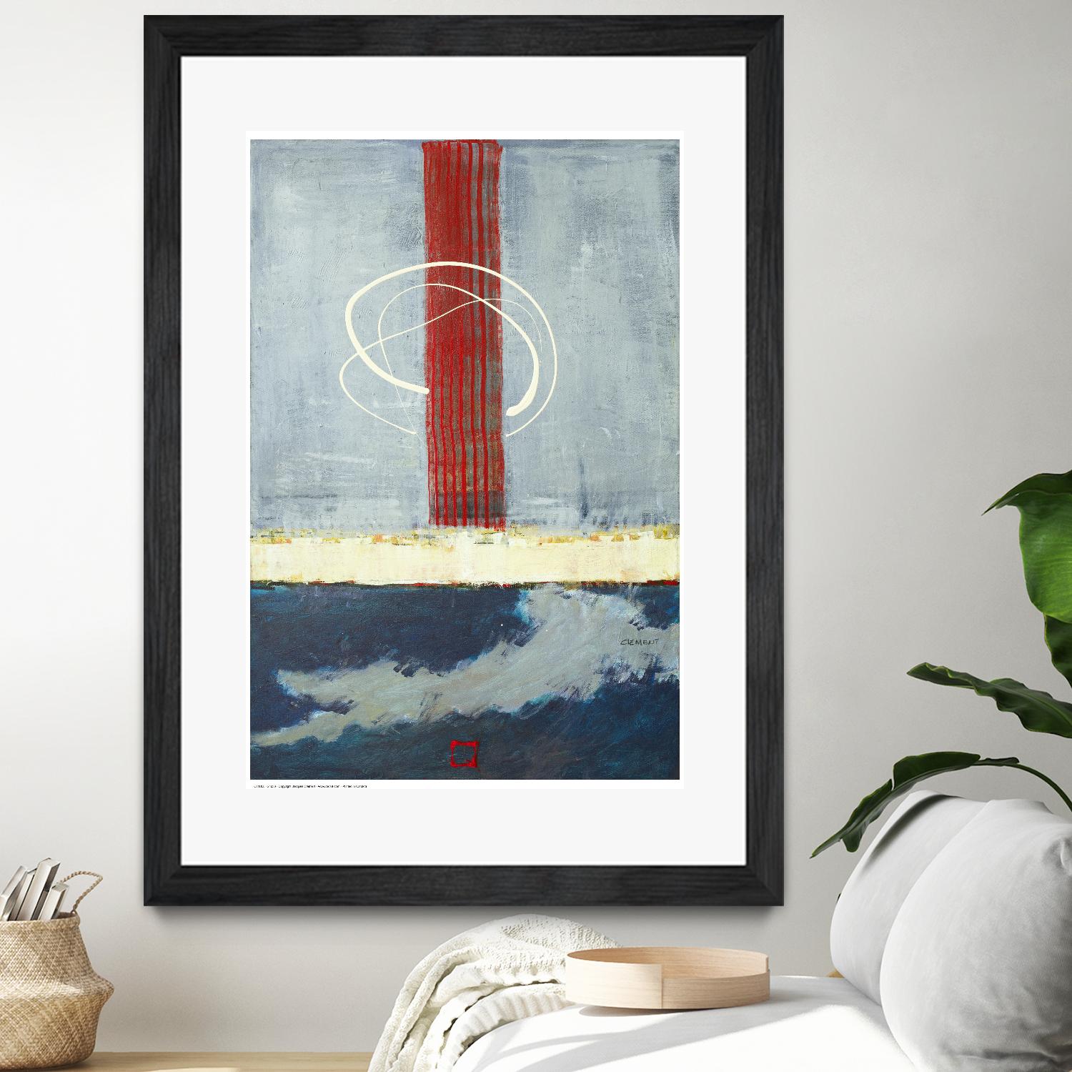 Félicité by Jacques Clement on GIANT ART - red abstract artiste québécois