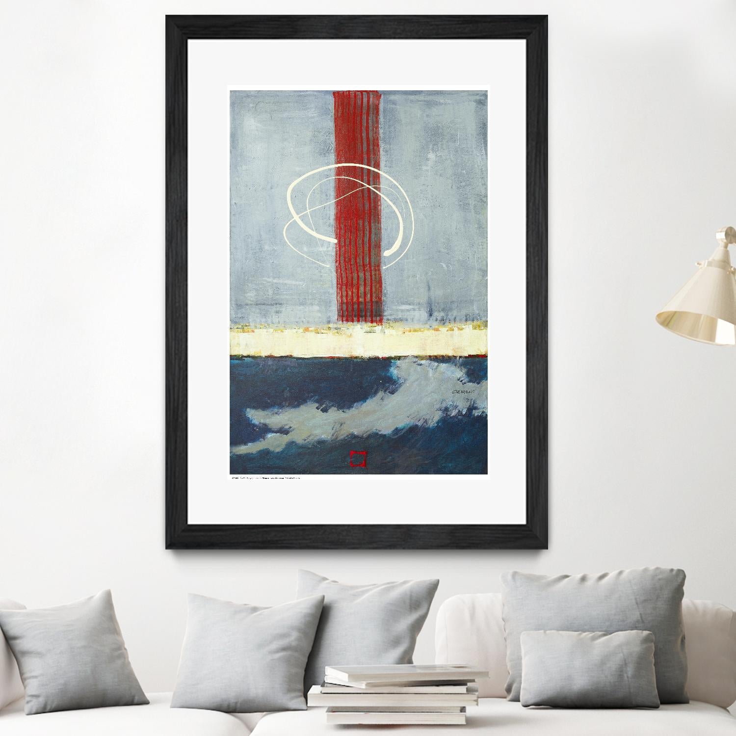 Félicité by Jacques Clement on GIANT ART - red abstract artiste québécois