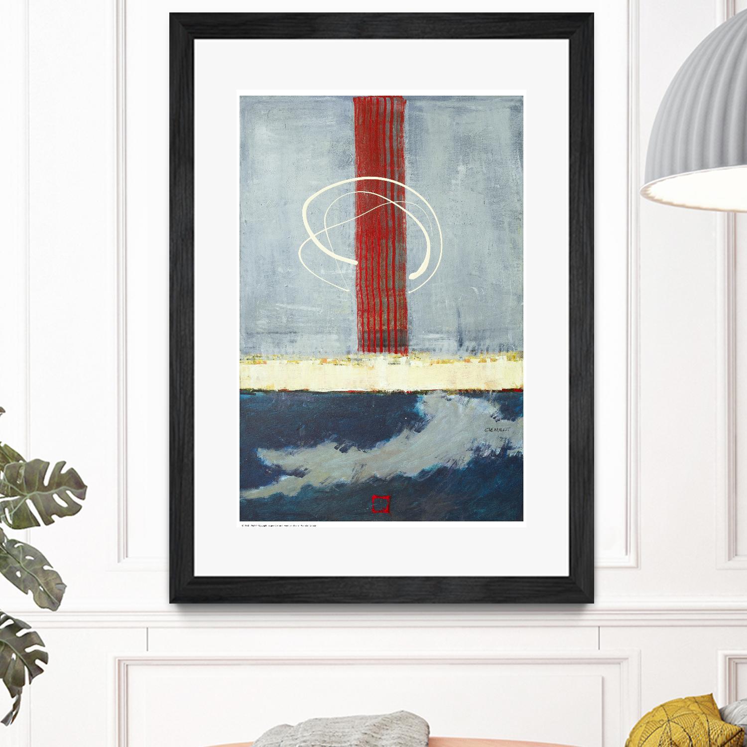 Félicité by Jacques Clement on GIANT ART - red abstract artiste québécois