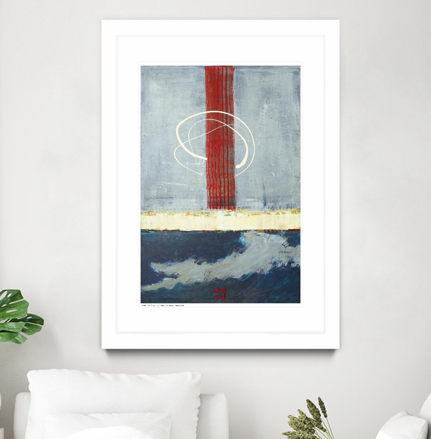 Félicité by Jacques Clement on GIANT ART - red abstract artiste québécois