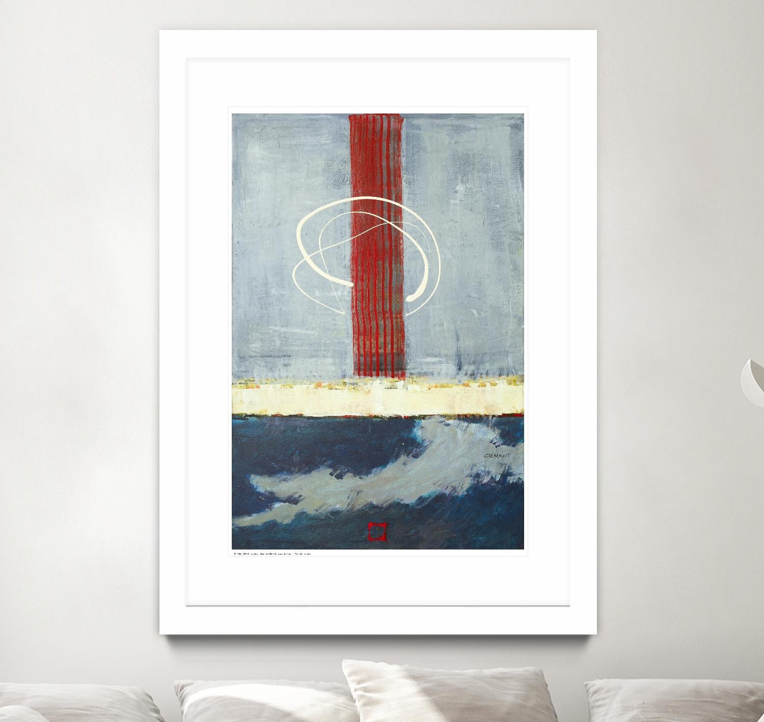 Félicité by Jacques Clement on GIANT ART - red abstract artiste québécois