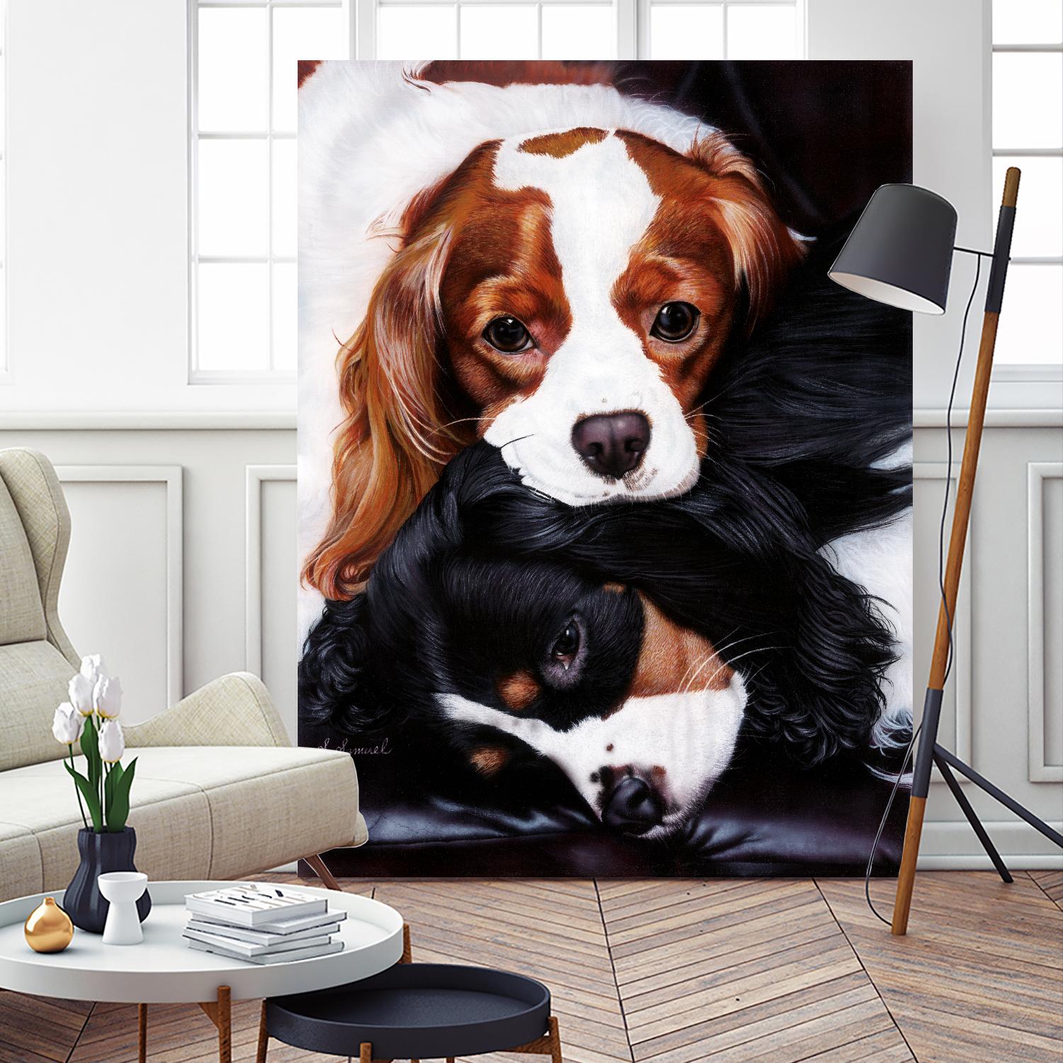 Best Friends by Suzie Samuel on GIANT ART - black animals