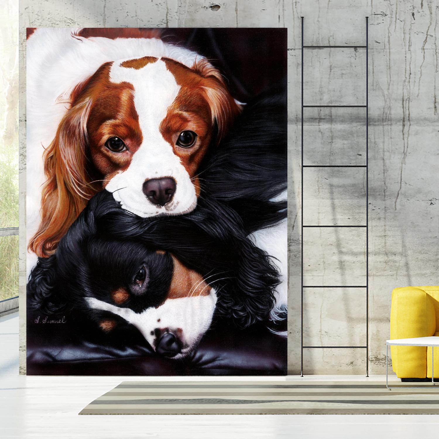 Best Friends by Suzie Samuel on GIANT ART - black animals