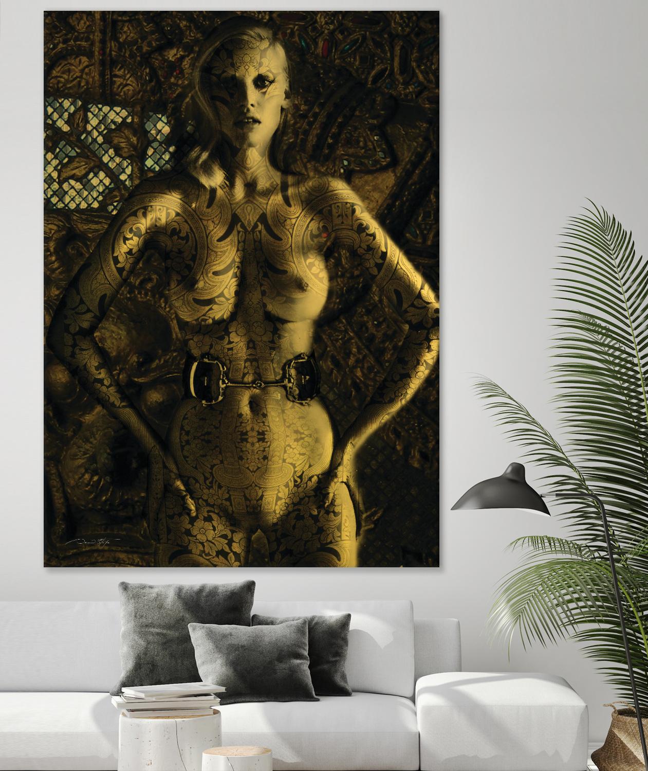Gold Series Laura Stone by Daniel Stanford on GIANT ART - black photo art