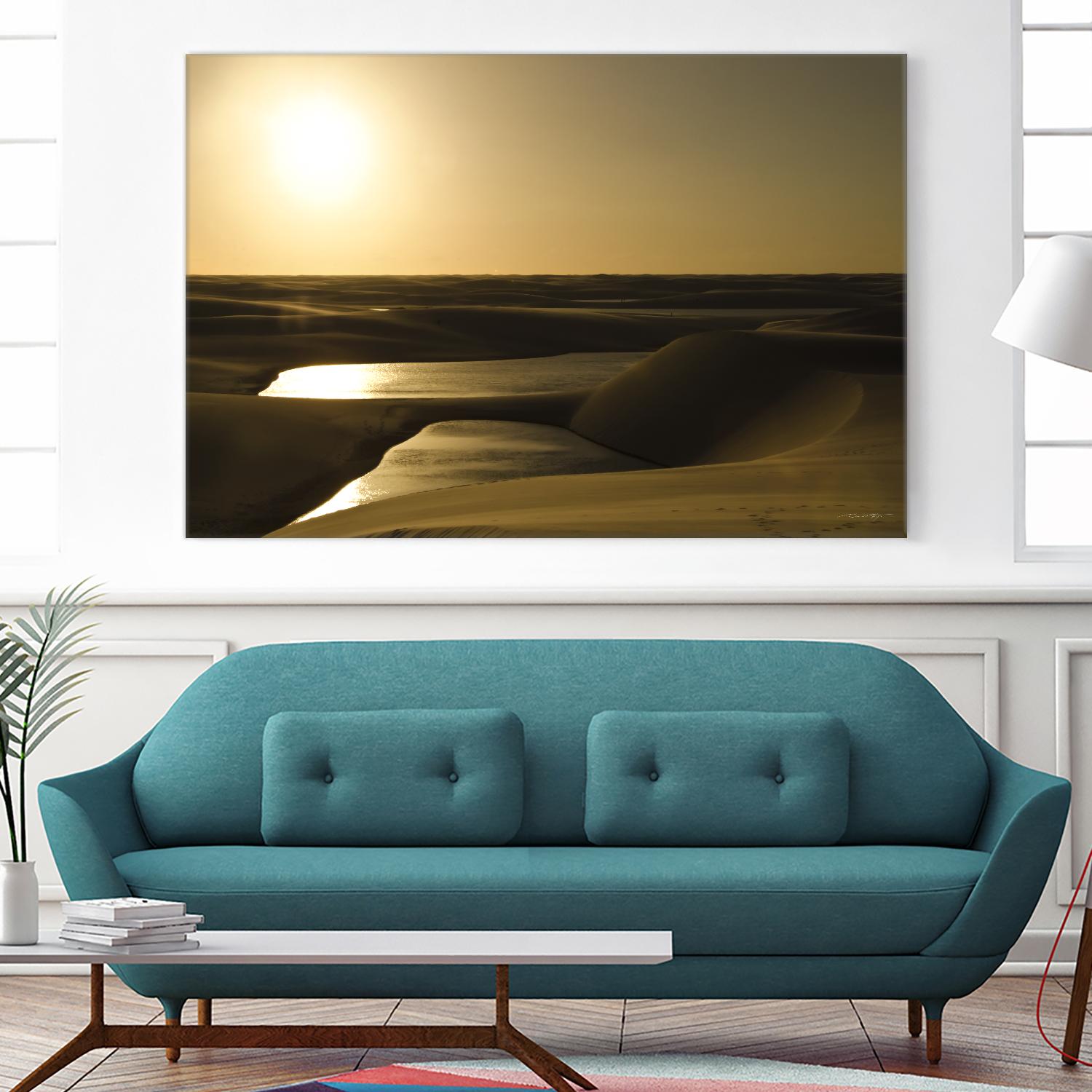 Golden Sunset by Daniel Stanford on GIANT ART - brown landscape