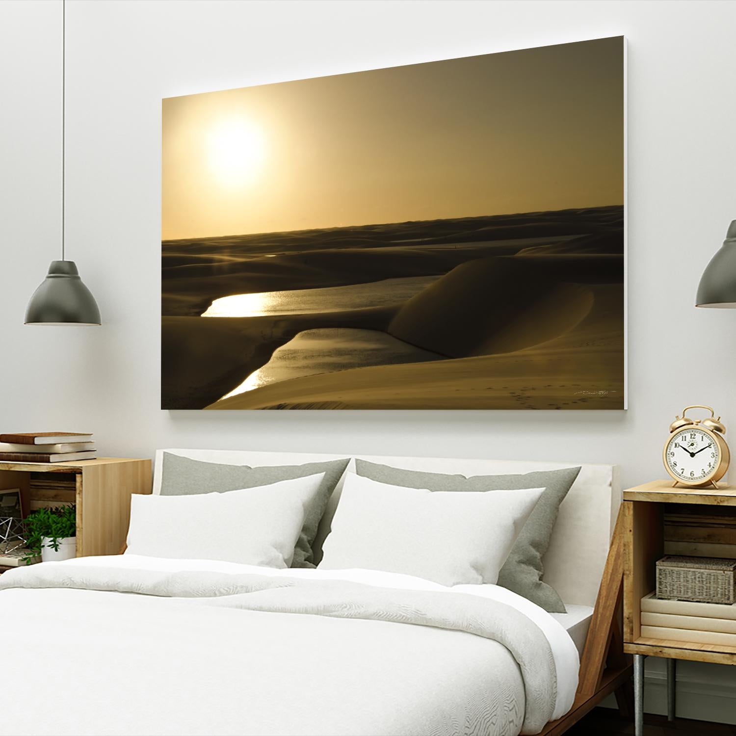 Golden Sunset by Daniel Stanford on GIANT ART - brown landscape