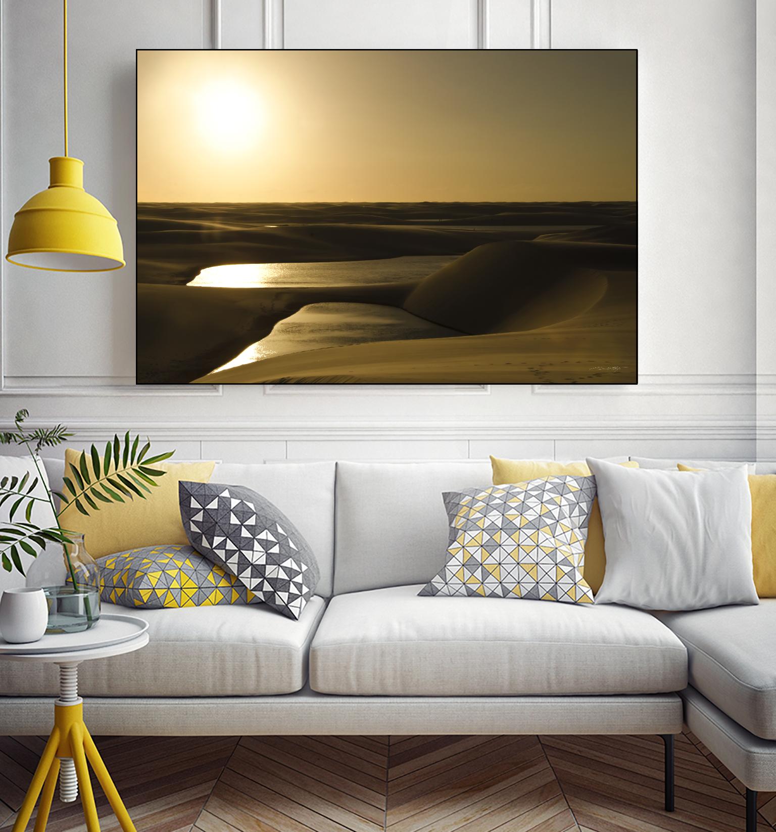 Golden Sunset by Daniel Stanford on GIANT ART - brown landscape