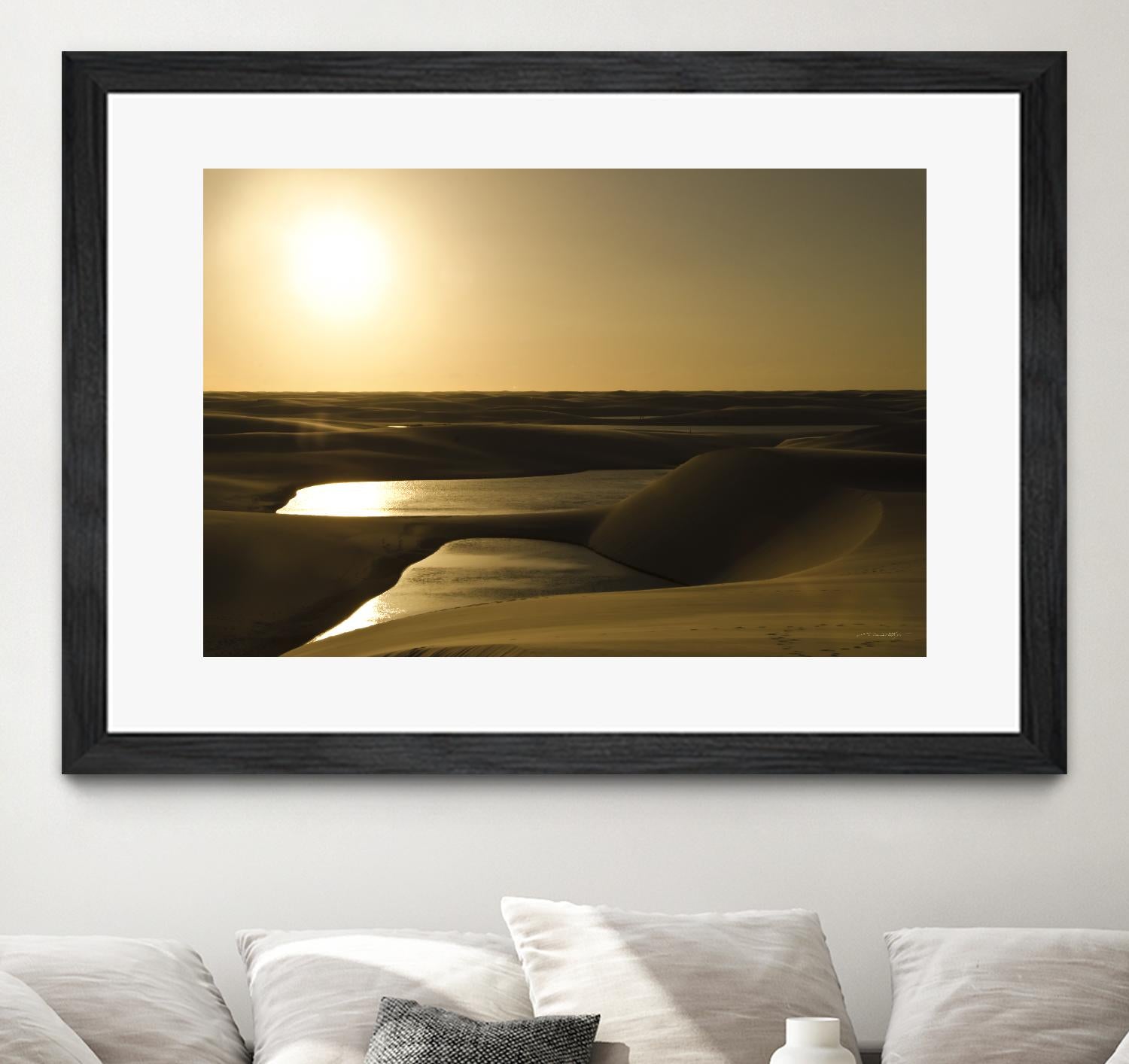 Golden Sunset by Daniel Stanford on GIANT ART - brown landscape