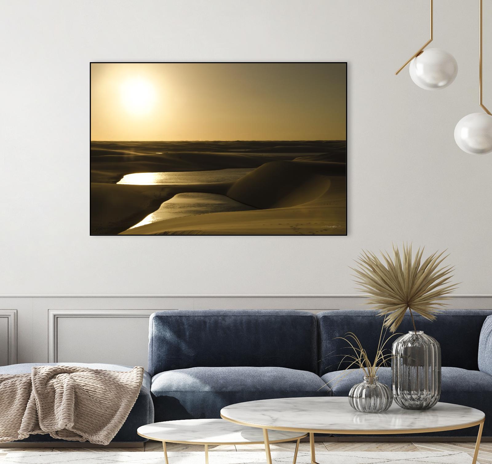 Golden Sunset by Daniel Stanford on GIANT ART - brown landscape