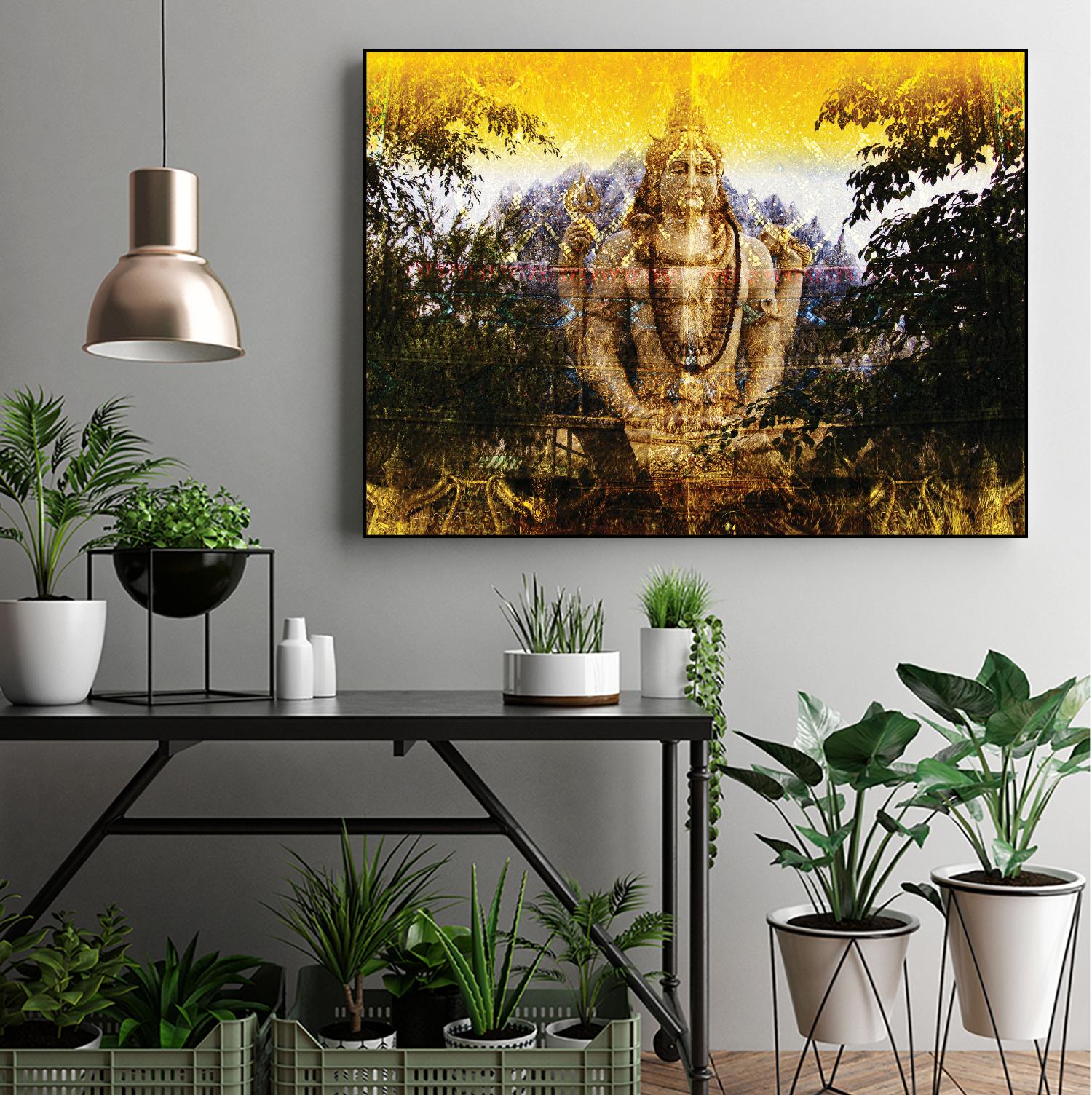 India Buddha by Daniel Stanford on GIANT ART - green oriental