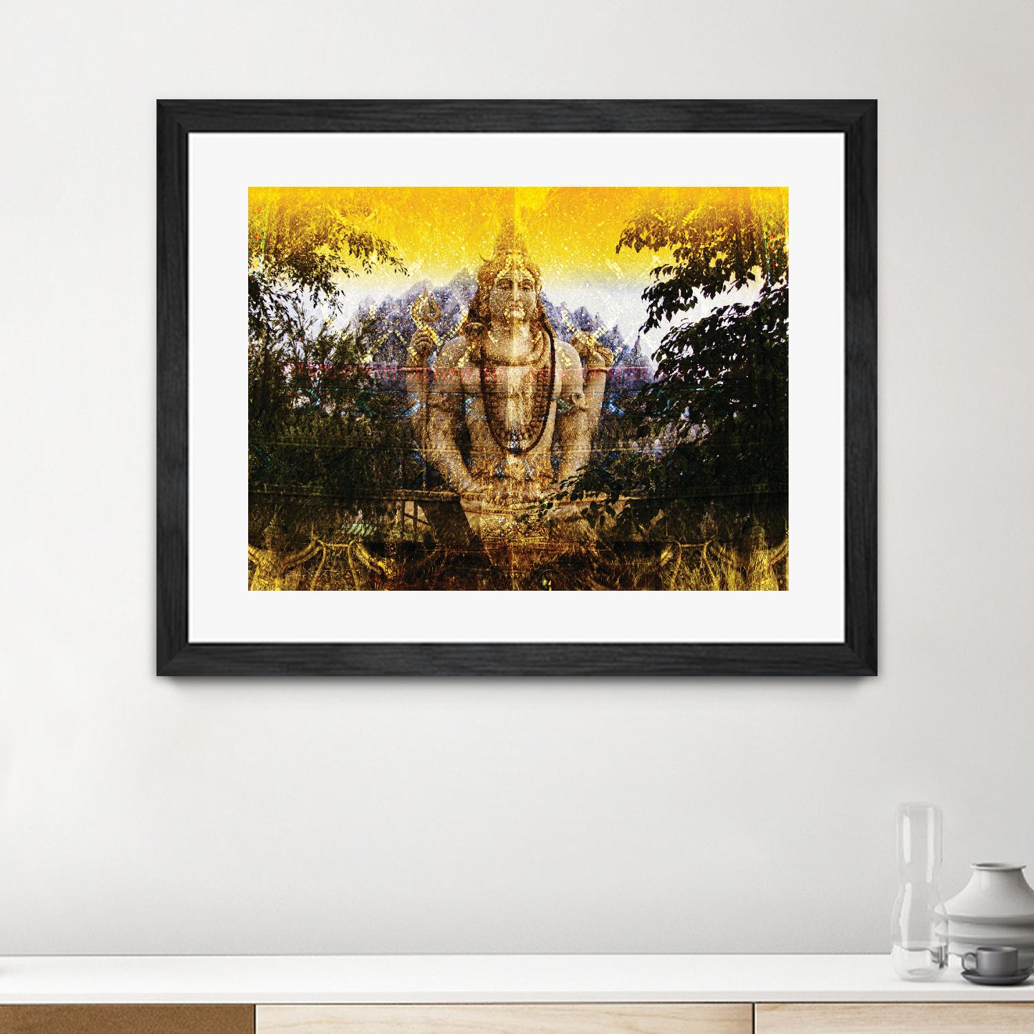 India Buddha by Daniel Stanford on GIANT ART - green oriental