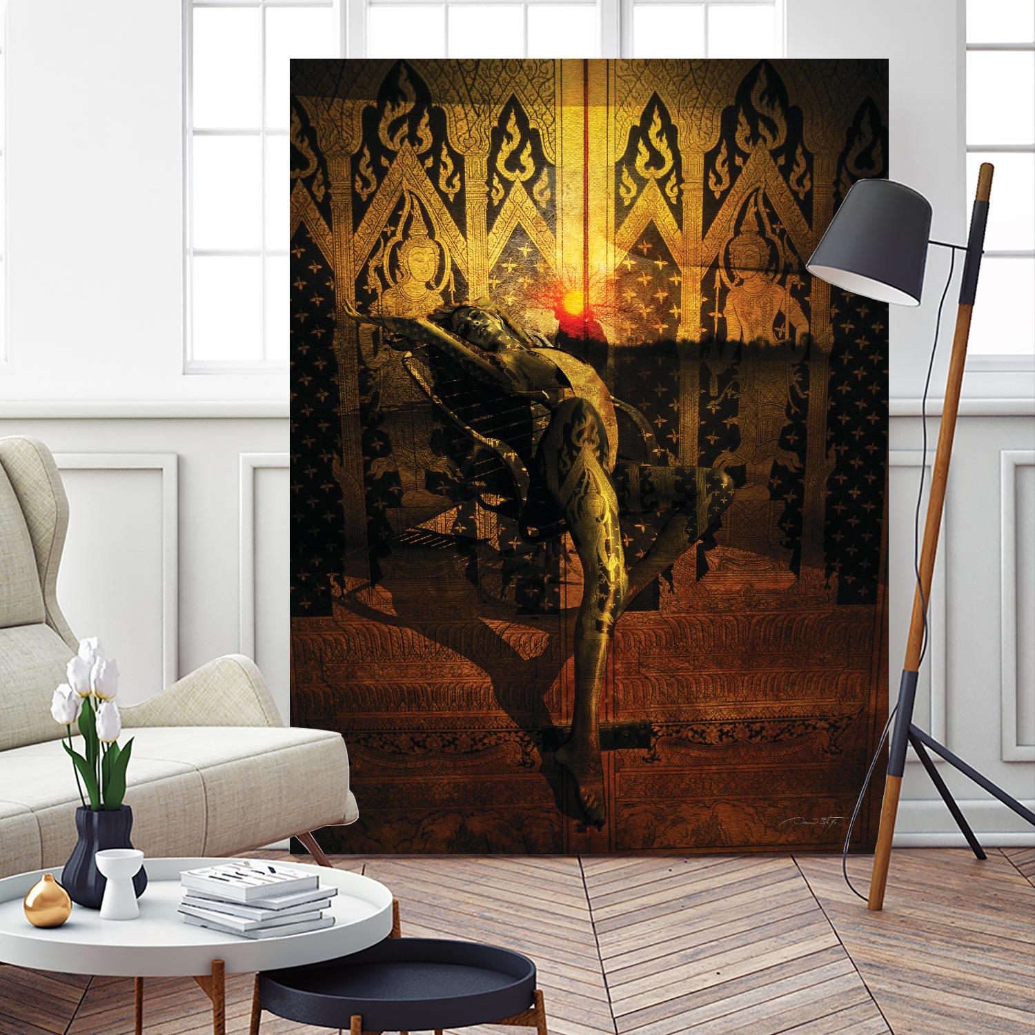 Kate Upton Temple by Daniel Stanford on GIANT ART - brown photo art