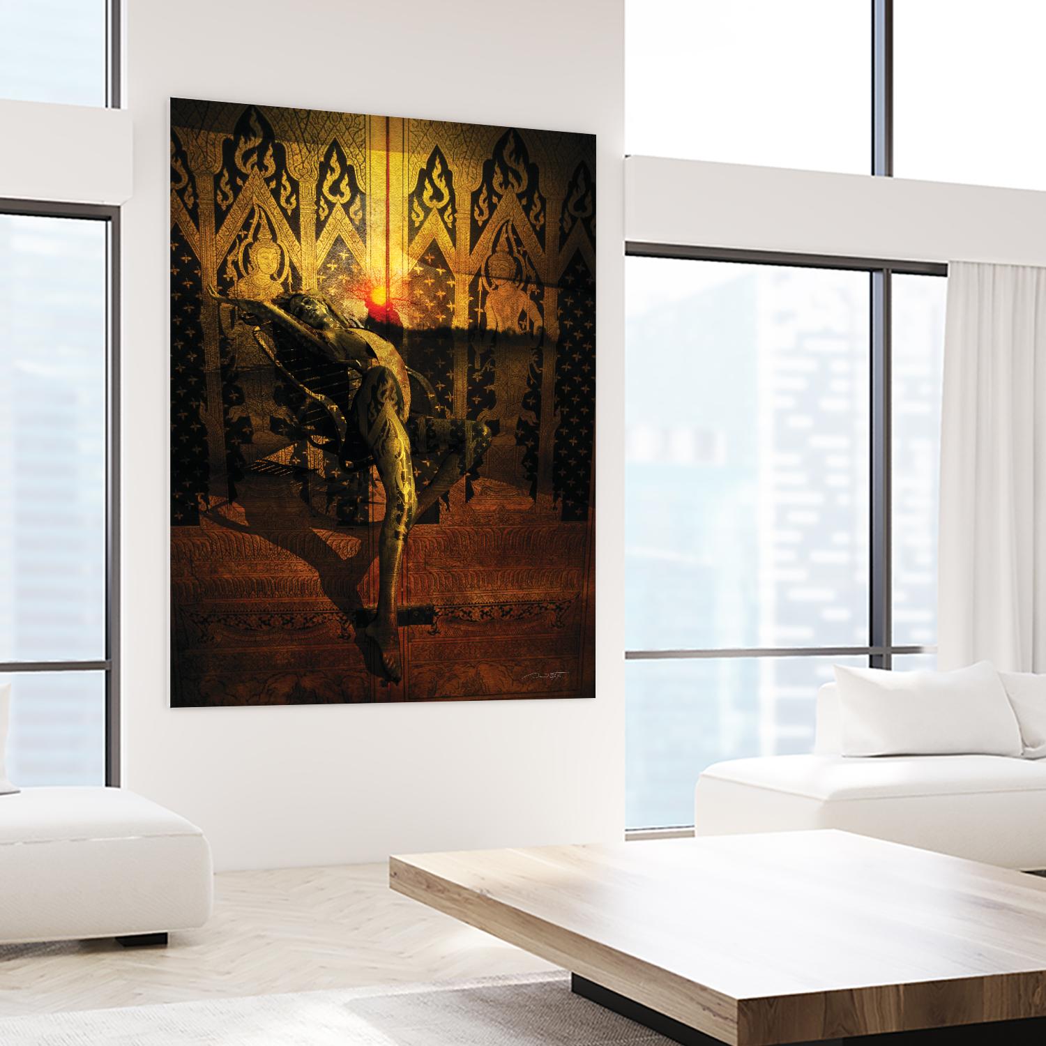 Kate Upton Temple by Daniel Stanford on GIANT ART - brown photo art