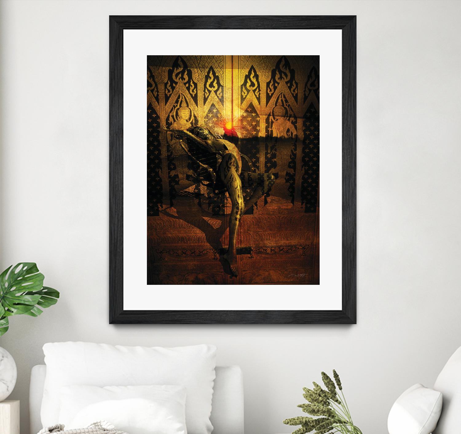 Kate Upton Temple by Daniel Stanford on GIANT ART - brown photo art