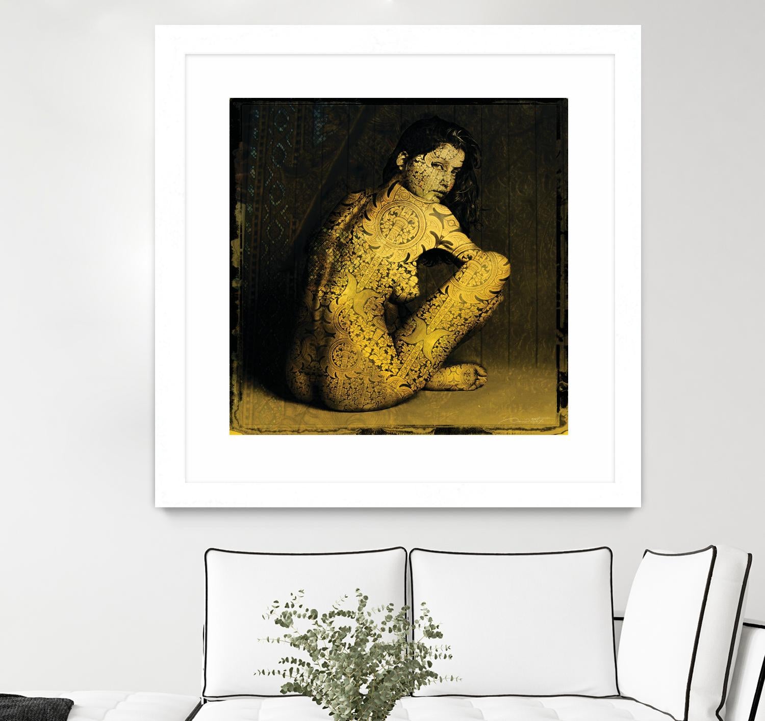 Laetitie Casta Nude by Daniel Stanford on GIANT ART - brown photo art