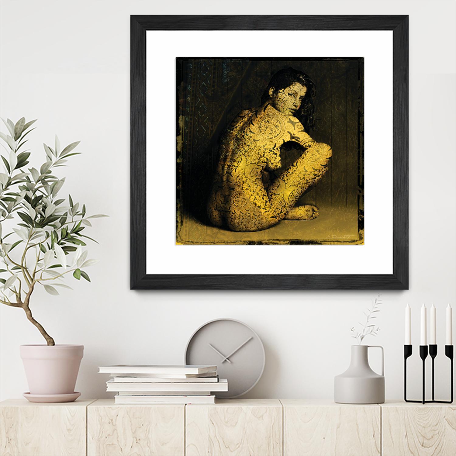Laetitie Casta Nude by Daniel Stanford on GIANT ART - brown photo art