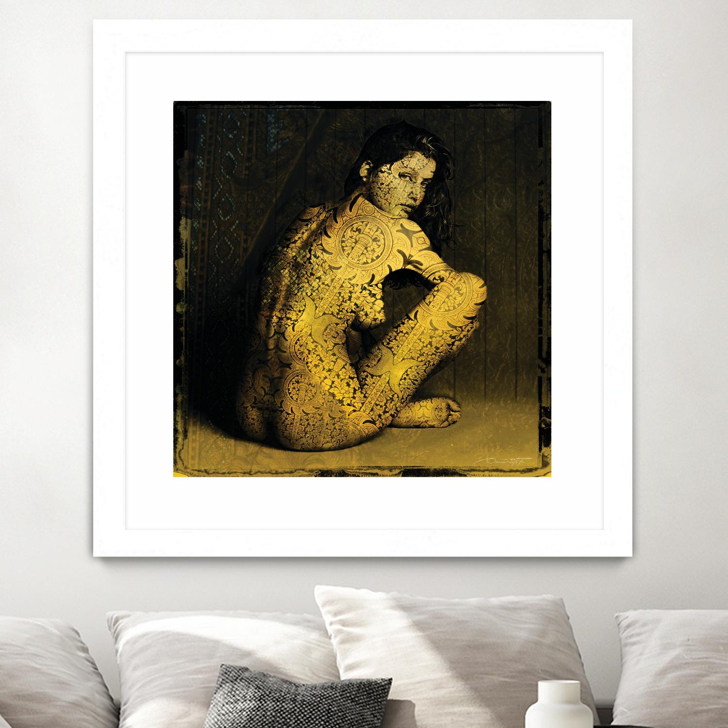 Laetitie Casta Nude by Daniel Stanford on GIANT ART - brown photo art