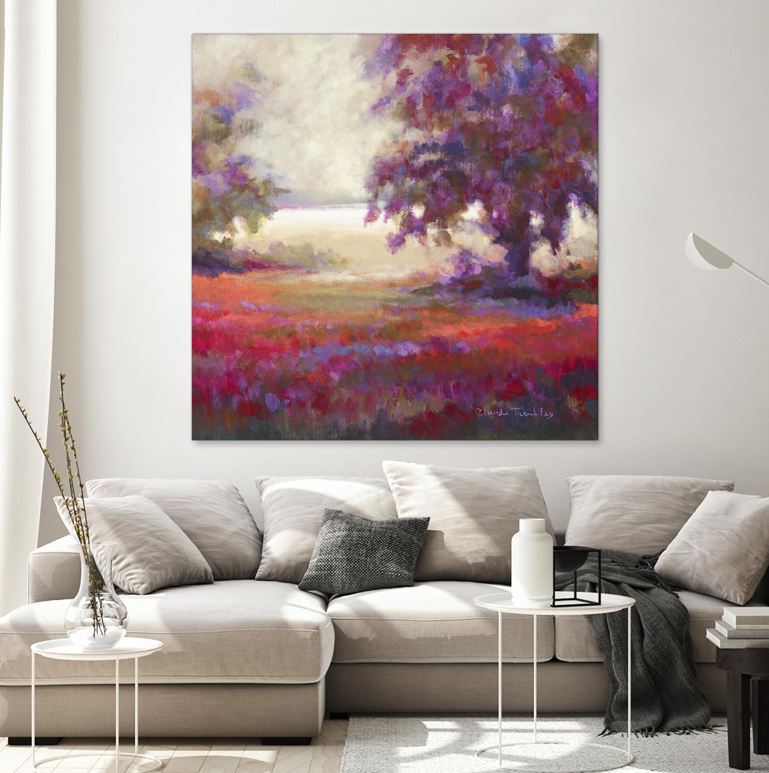 Au seuil de l’étonnement by Claude Tremblay on GIANT ART - brown trees