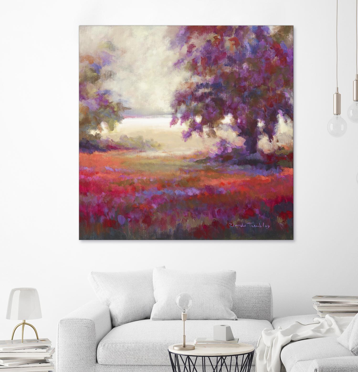 Au seuil de l’étonnement by Claude Tremblay on GIANT ART - brown trees