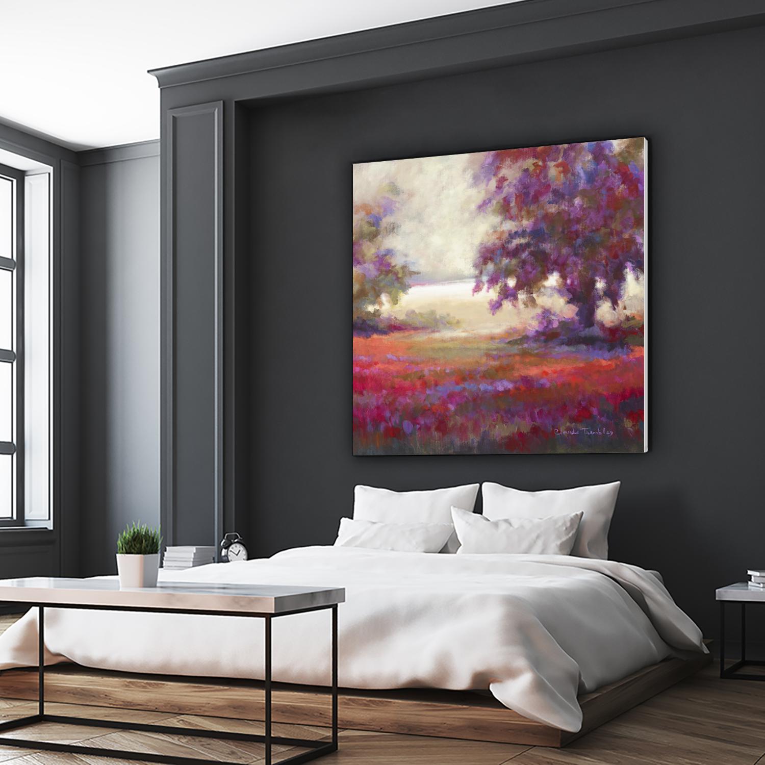 Au seuil de l’étonnement by Claude Tremblay on GIANT ART - brown trees