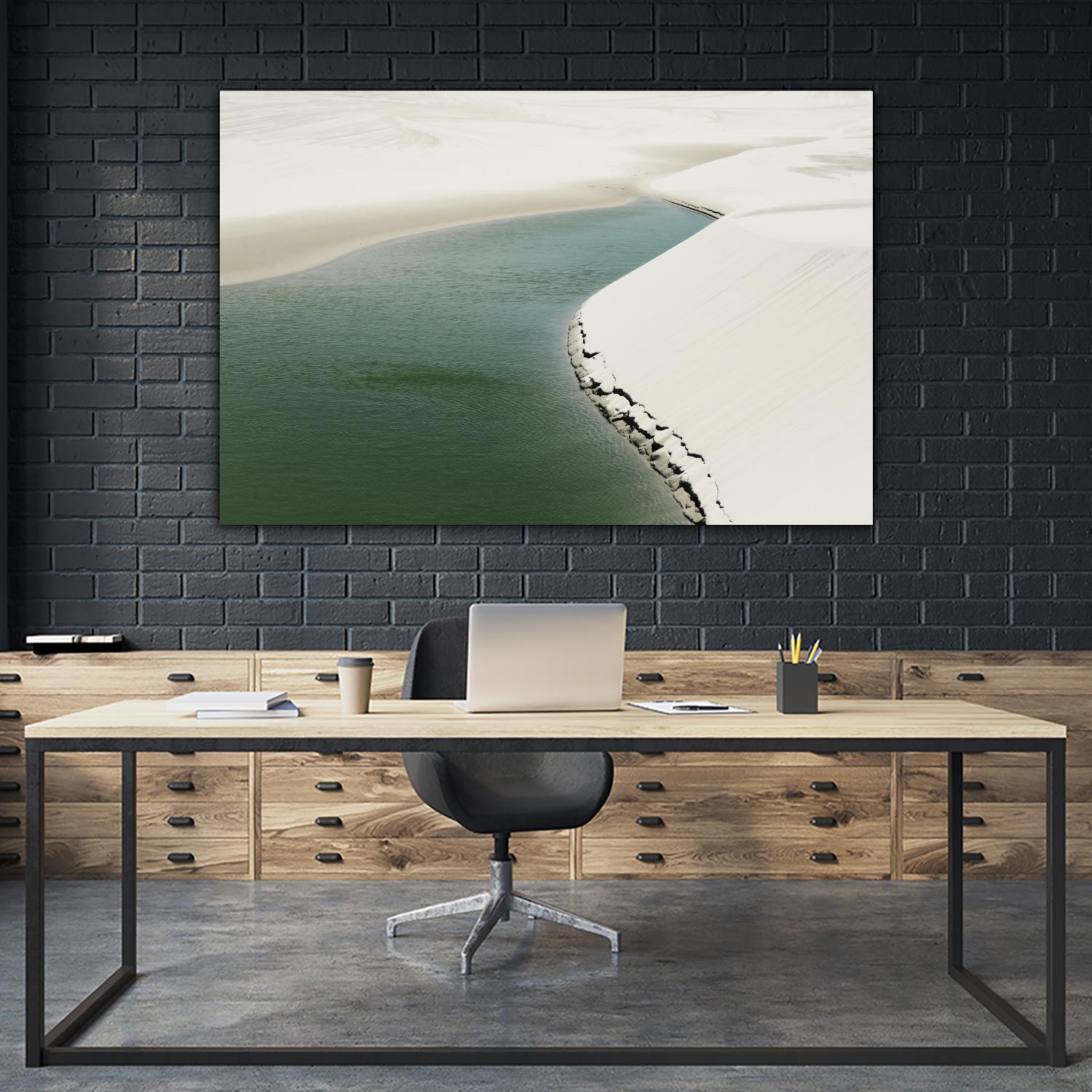 Pale Dunes by Daniel Stanford on GIANT ART - beige landscape