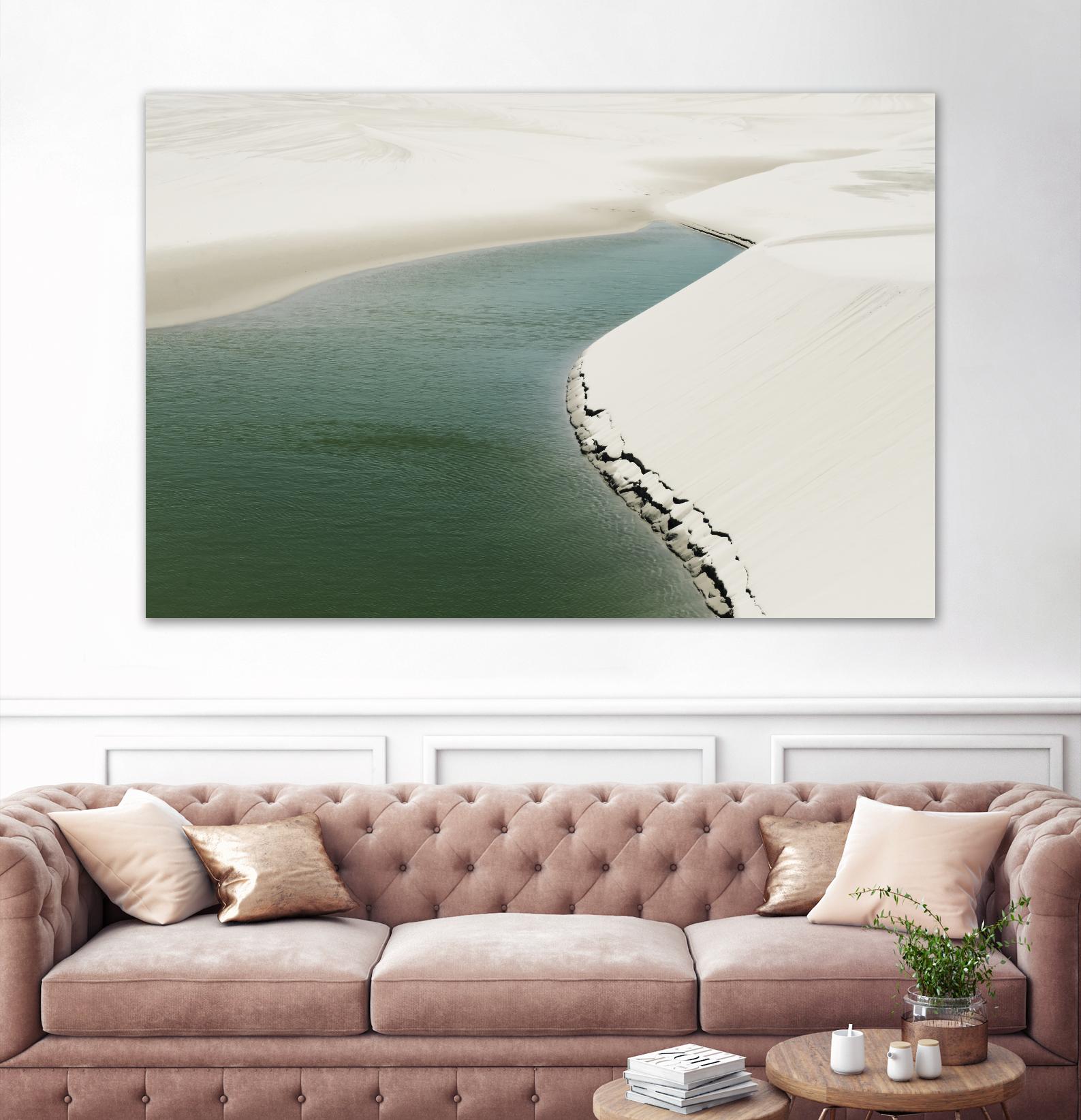 Pale Dunes by Daniel Stanford on GIANT ART - beige landscape