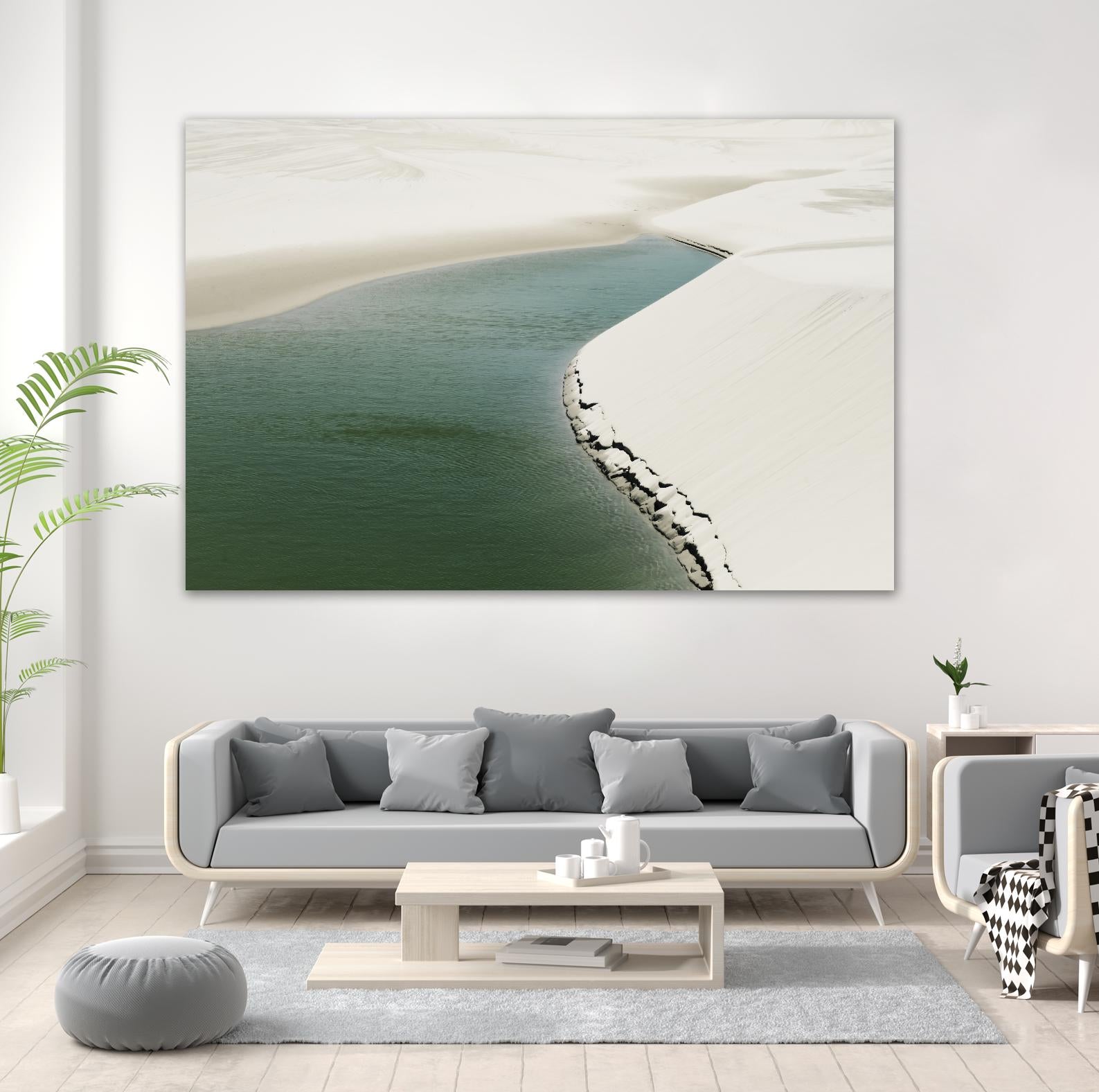 Pale Dunes by Daniel Stanford on GIANT ART - beige landscape