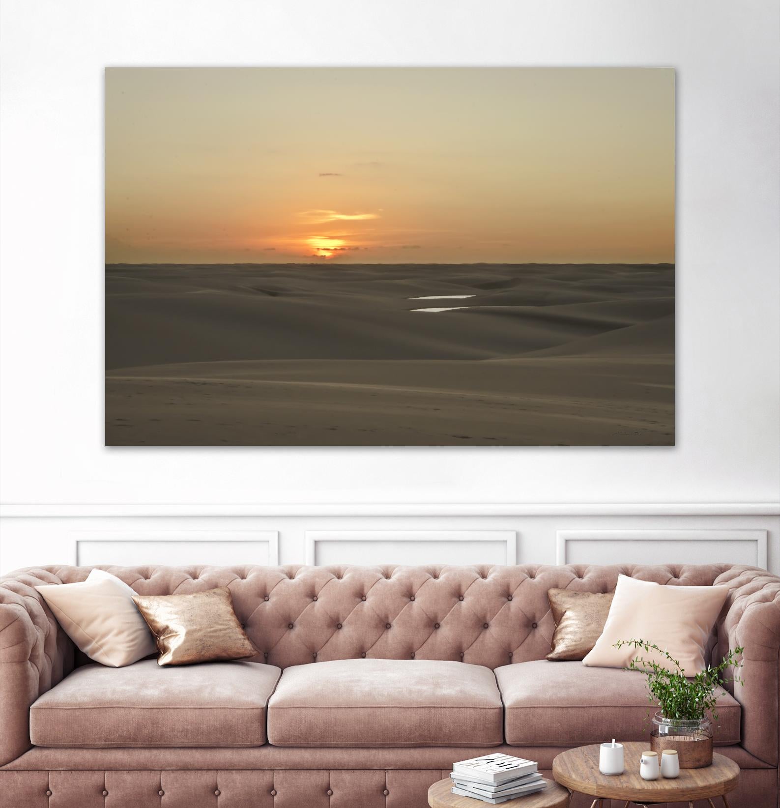 Pink by Daniel Stanford on GIANT ART - orange landscape