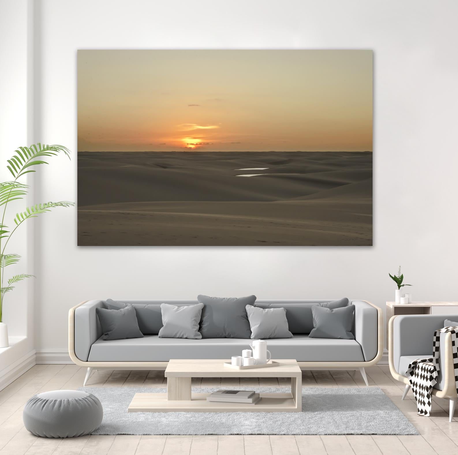 Pink by Daniel Stanford on GIANT ART - orange landscape