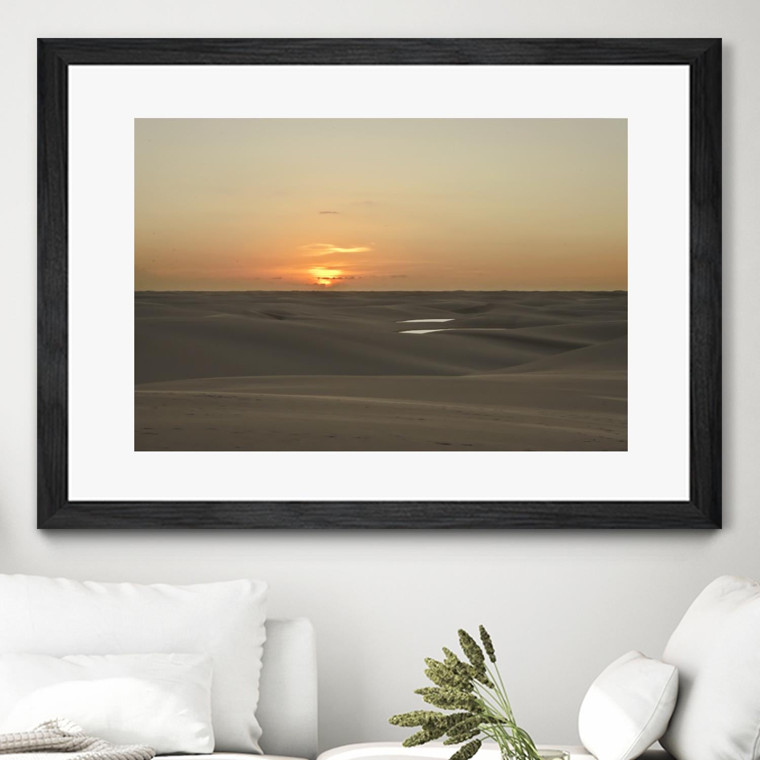 Pink by Daniel Stanford on GIANT ART - orange landscape sand