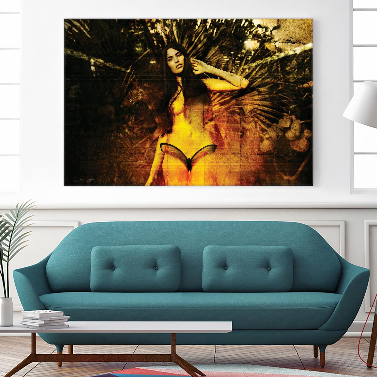 Butterfly by Daniel Stanford on GIANT ART - yellow photo art