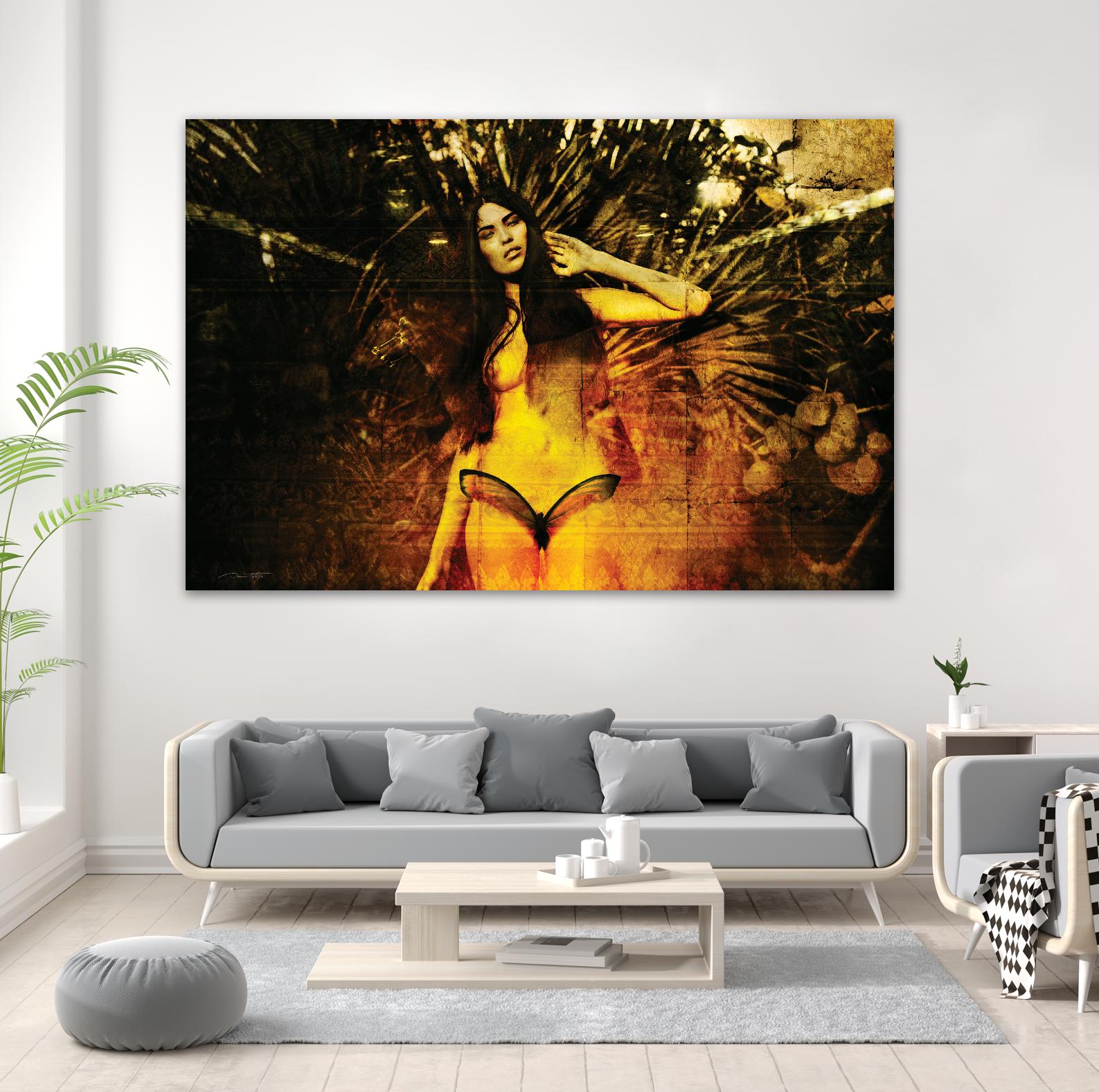 Butterfly by Daniel Stanford on GIANT ART - yellow photo art