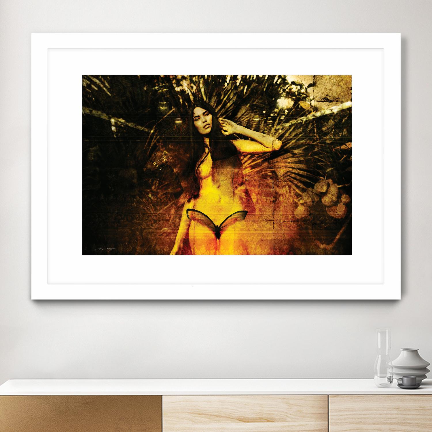 Butterfly by Daniel Stanford on GIANT ART - orange figurative artistes du québec