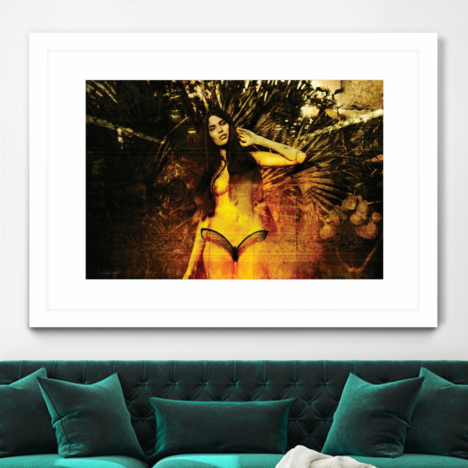 Butterfly by Daniel Stanford on GIANT ART - orange figurative artistes du québec