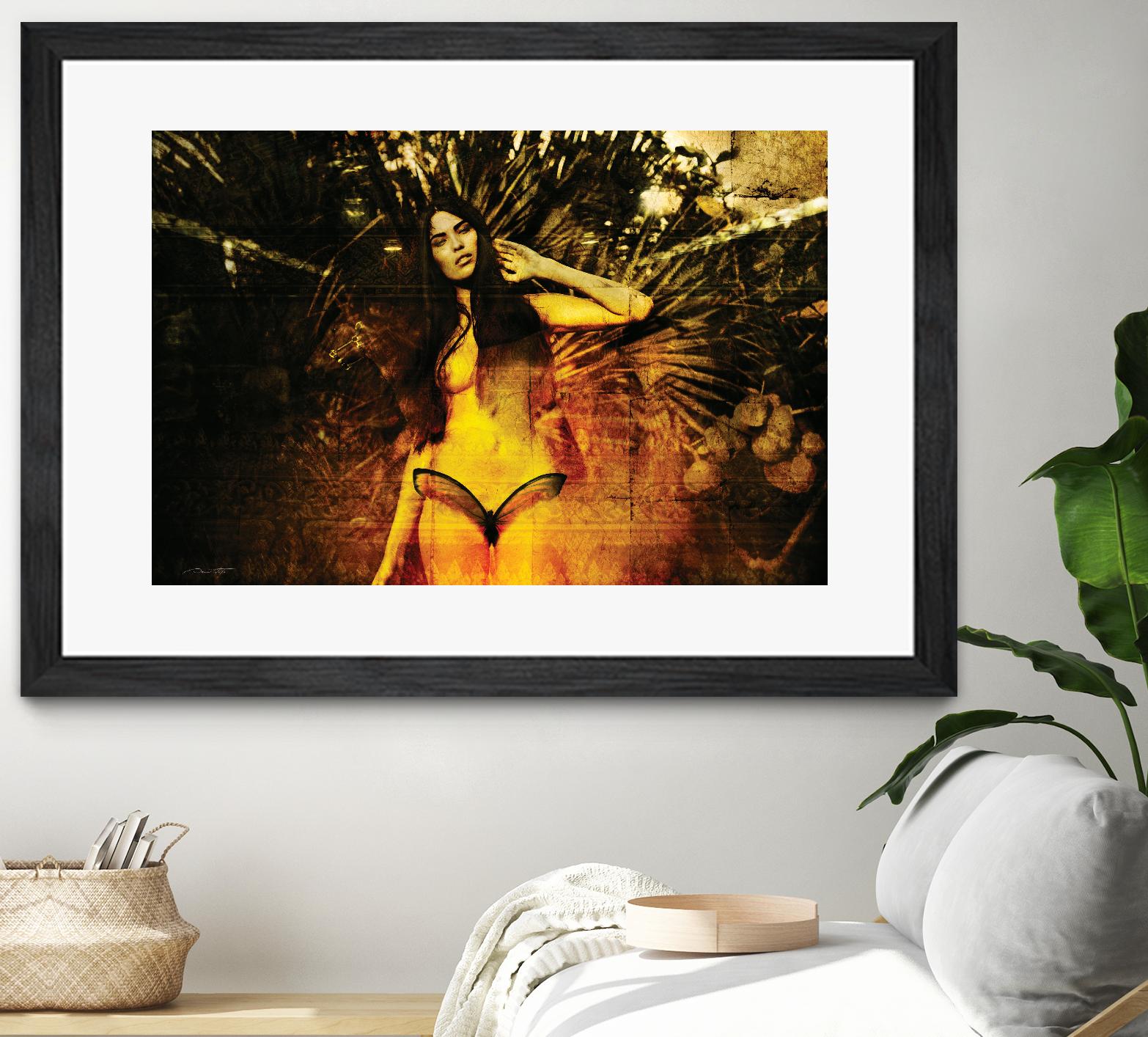 Butterfly by Daniel Stanford on GIANT ART - orange figurative artistes du québec