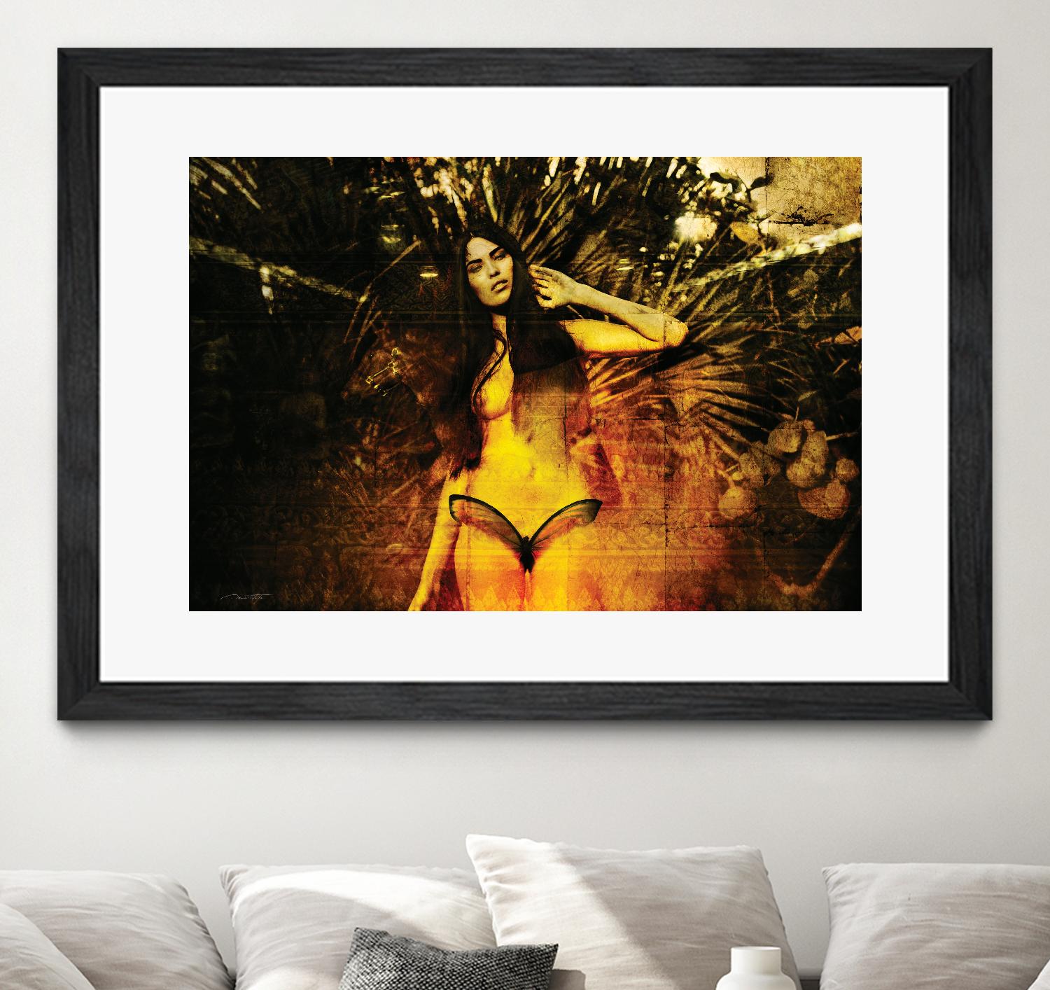 Butterfly by Daniel Stanford on GIANT ART - orange figurative artistes du québec