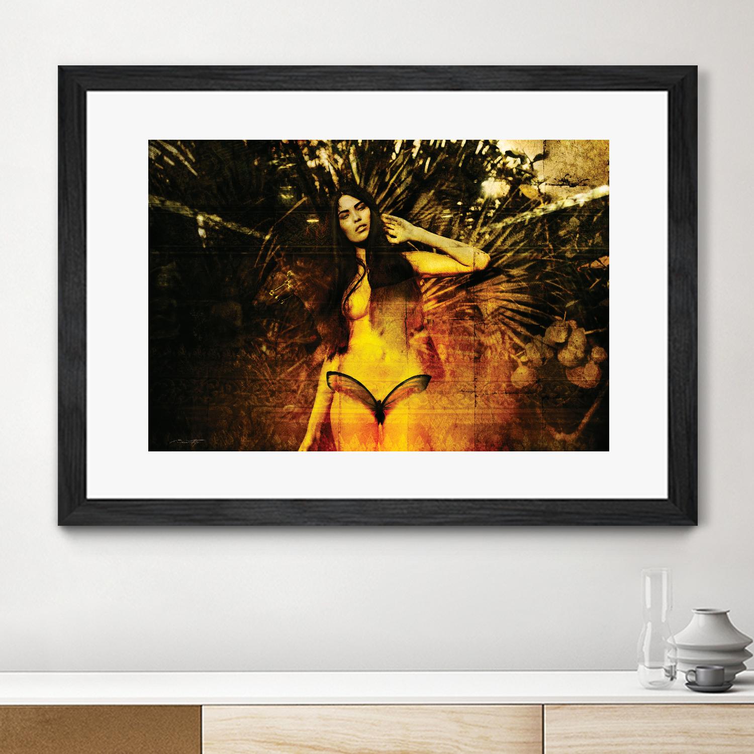 Butterfly by Daniel Stanford on GIANT ART - orange figurative artistes du québec