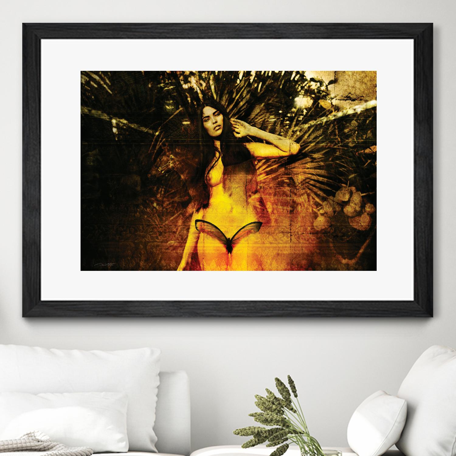 Butterfly by Daniel Stanford on GIANT ART - orange figurative artistes du québec