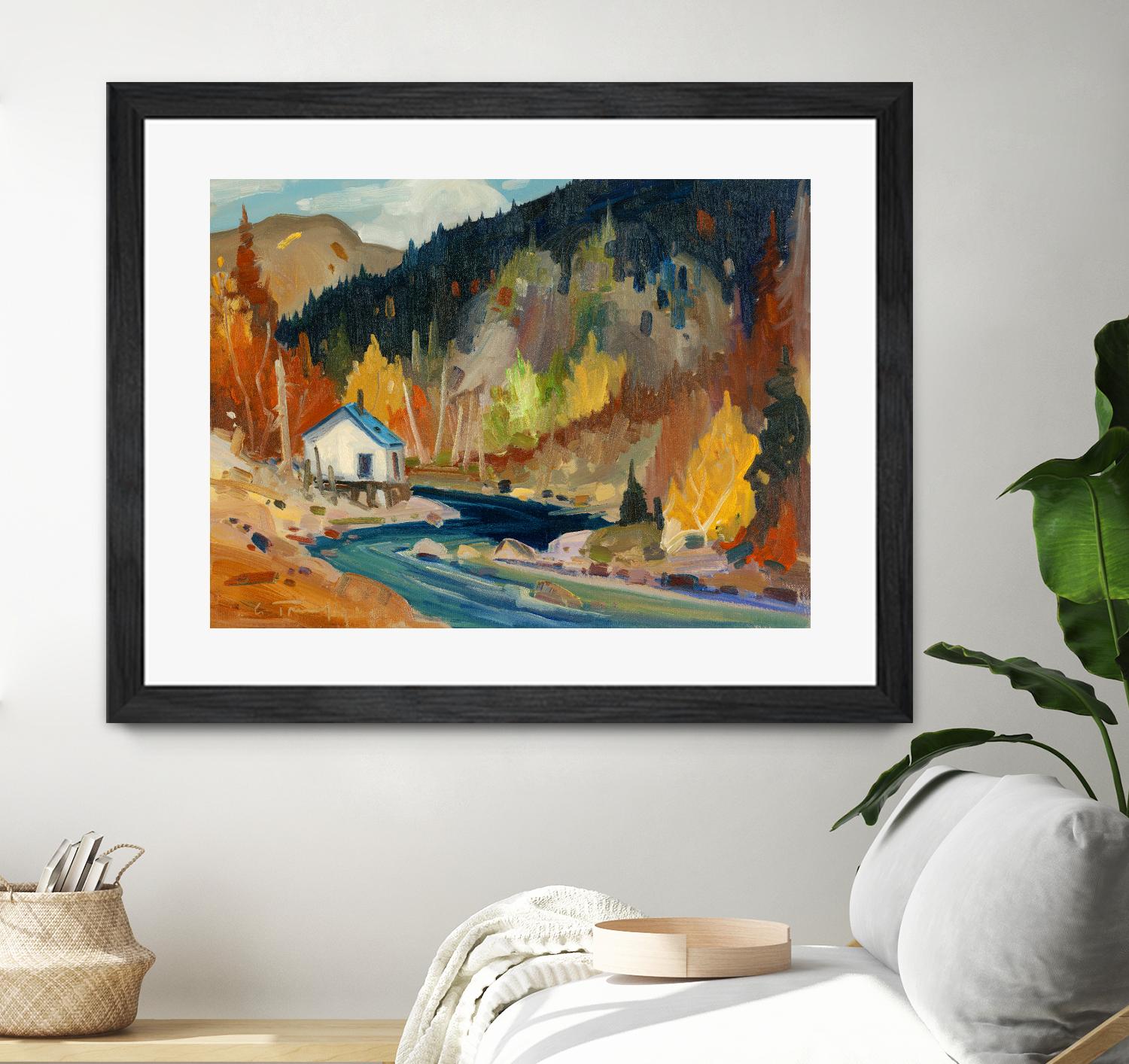 Saveur d’automne by Louis Tremblay on GIANT ART - orange landscape mountain