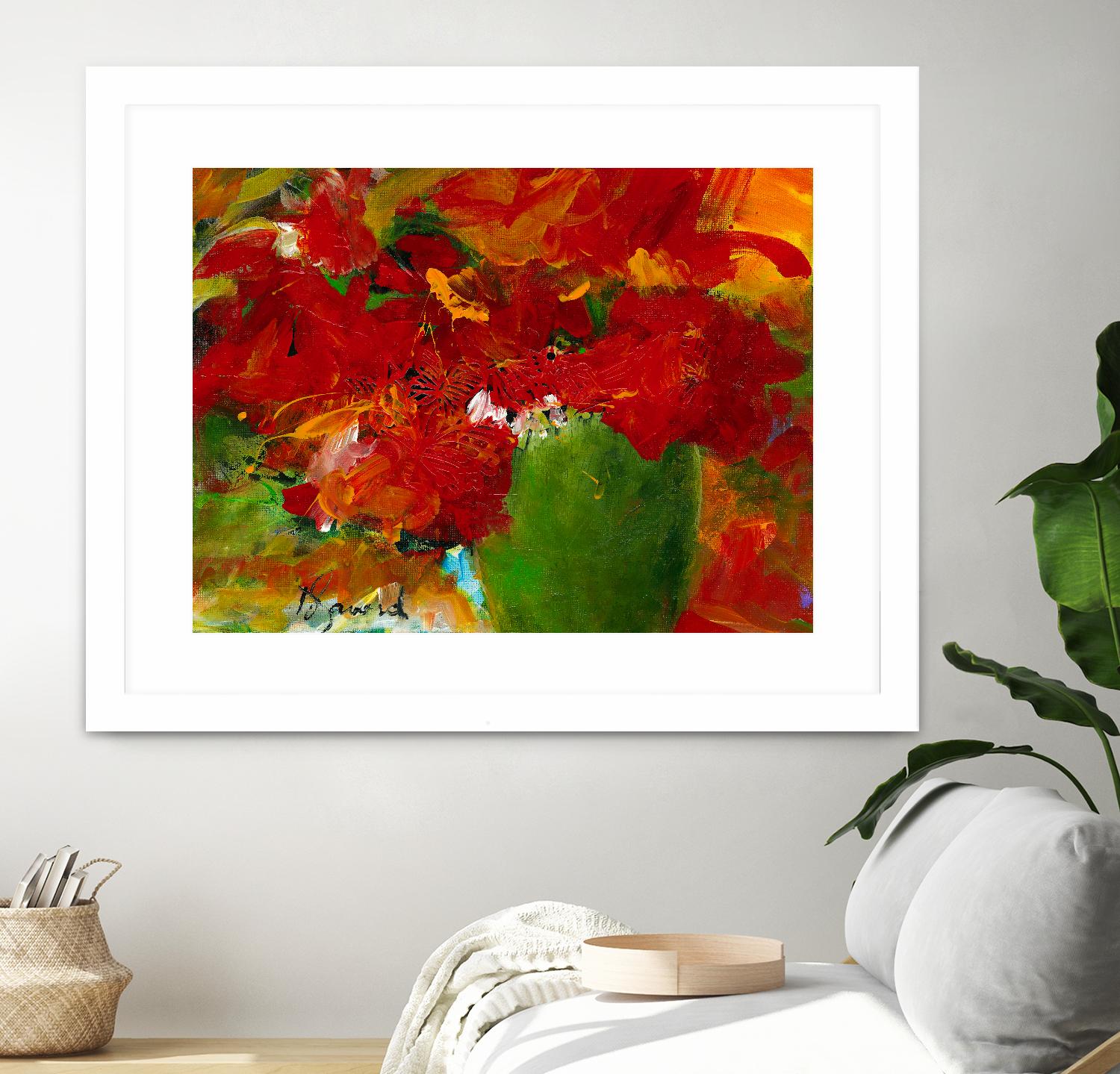 Amazona by Doris Savard on GIANT ART - red flowers contemporary