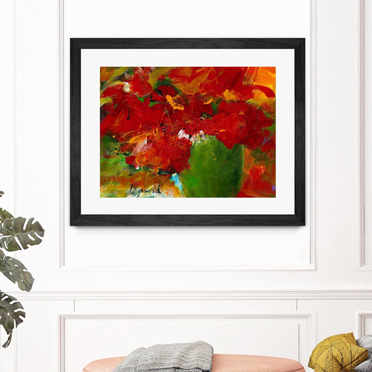 Amazona by Doris Savard on GIANT ART - red flowers contemporary