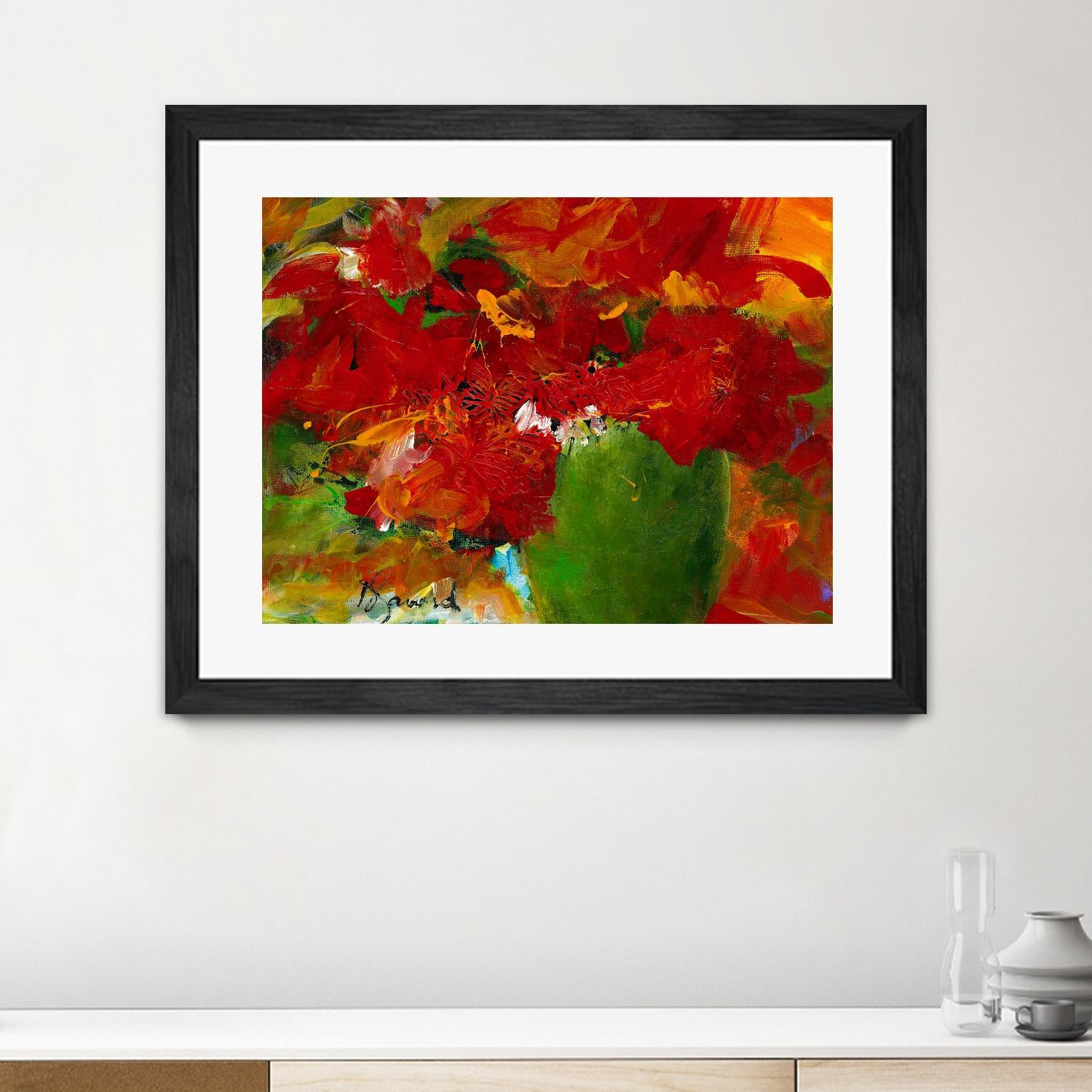 Amazona by Doris Savard on GIANT ART - red flowers contemporary