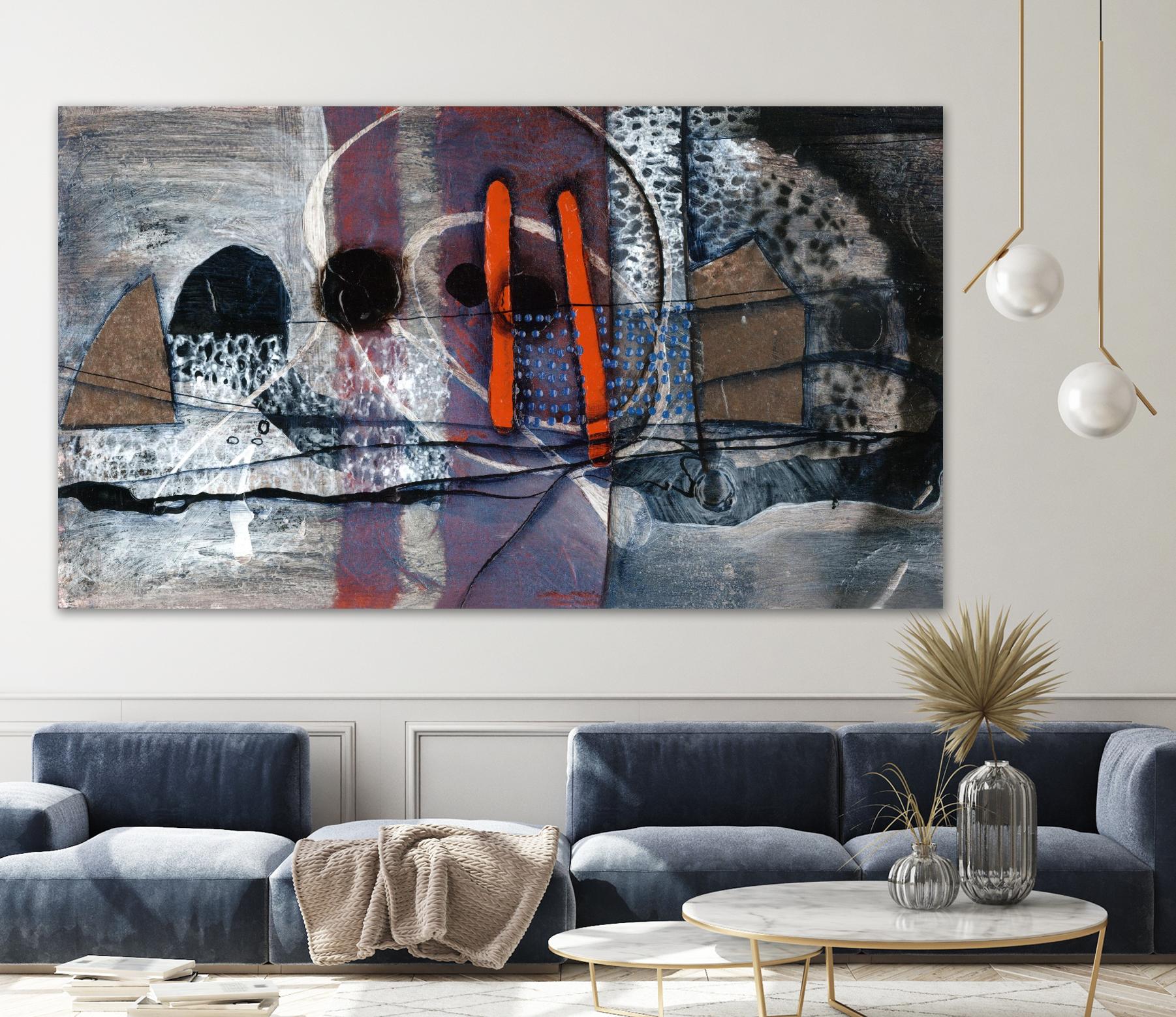 Alvéoloé by Sylvie Cloutier on GIANT ART - blue abstract