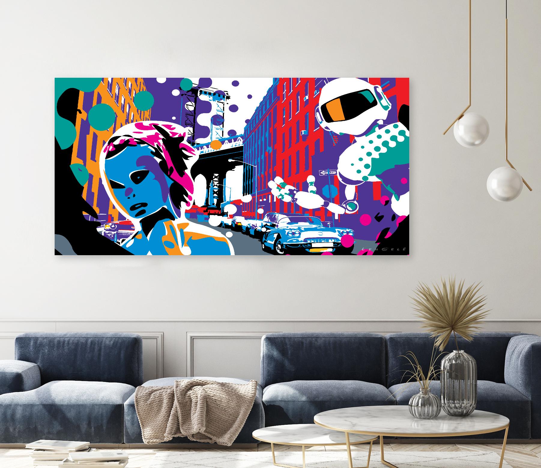 Brooklyn by Ray Lengelé on GIANT ART - red street art robot