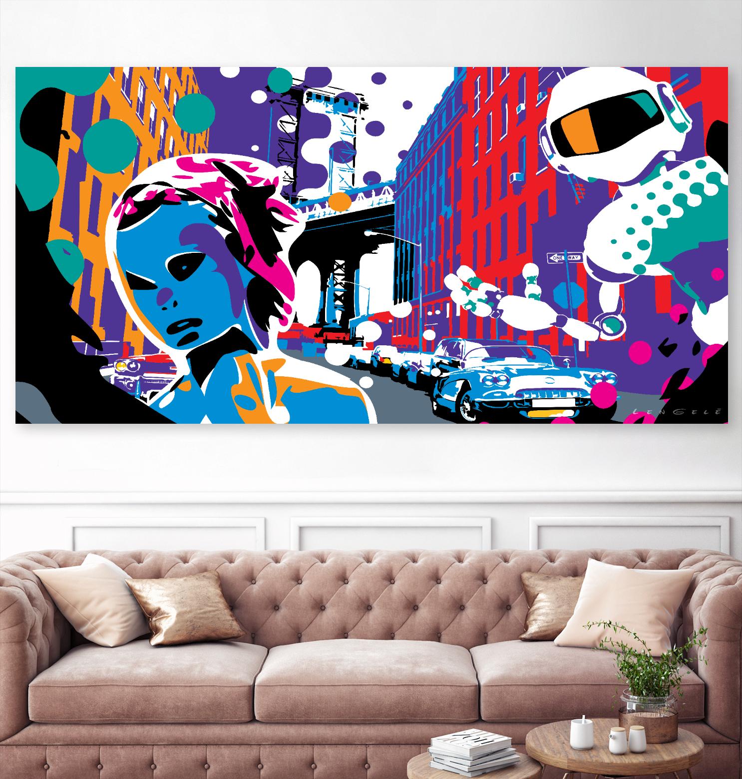 Brooklyn by Ray Lengelé on GIANT ART - red street art robot