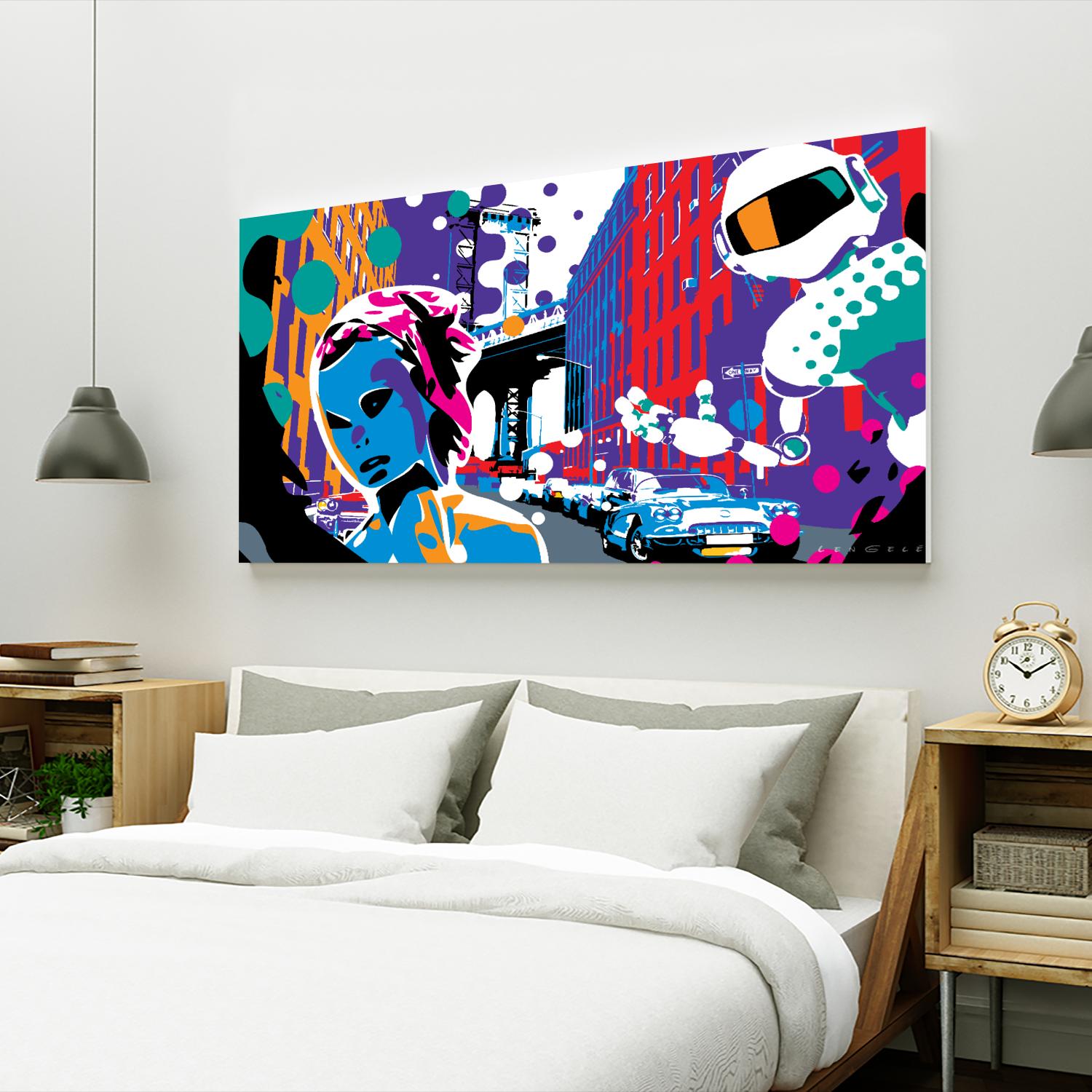 Brooklyn by Ray Lengelé on GIANT ART - red street art robot