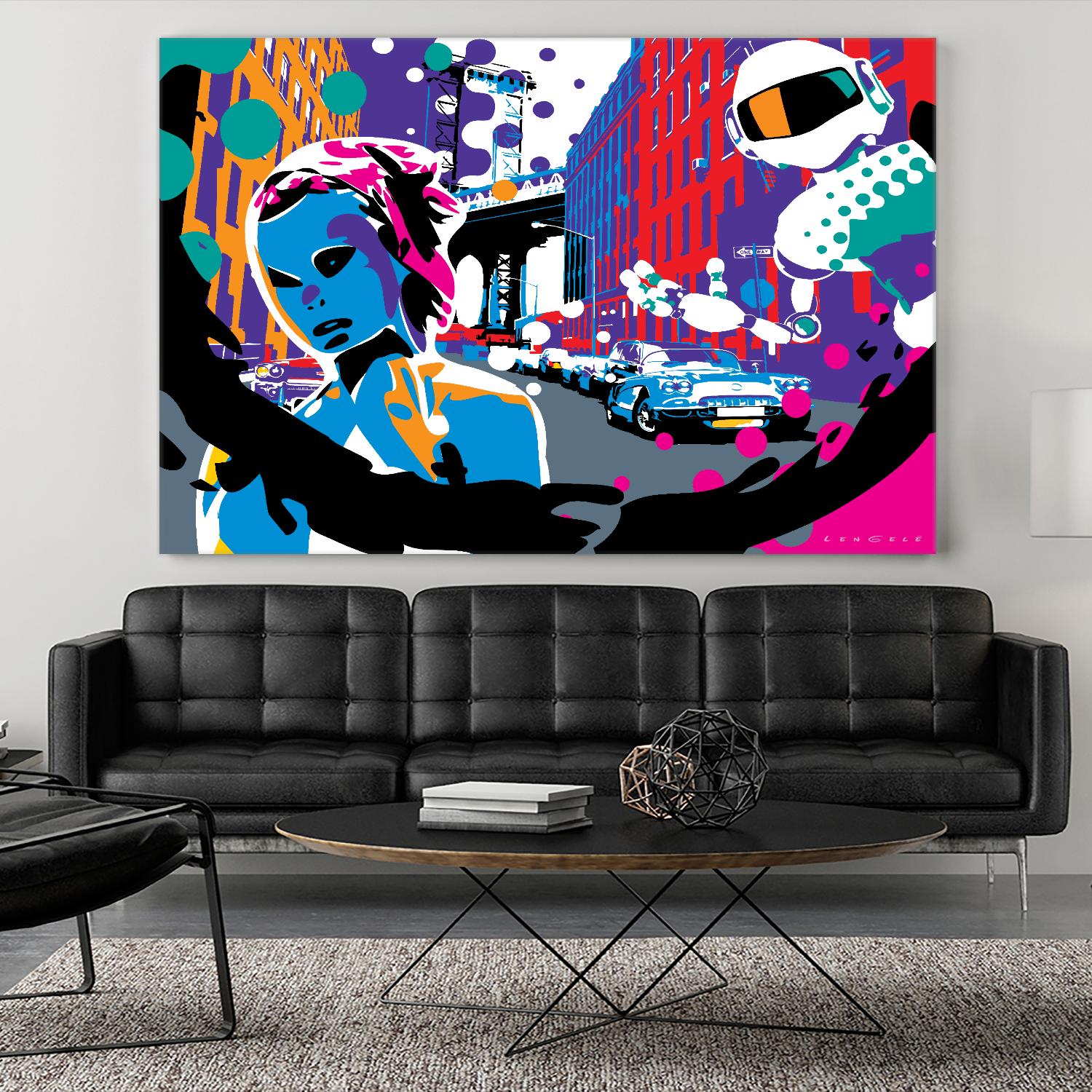 Brooklyn by Ray Lengelé on GIANT ART - red street art robot